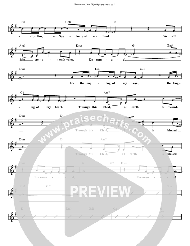 Emmanuel Lead (SAT) (Laura Story)