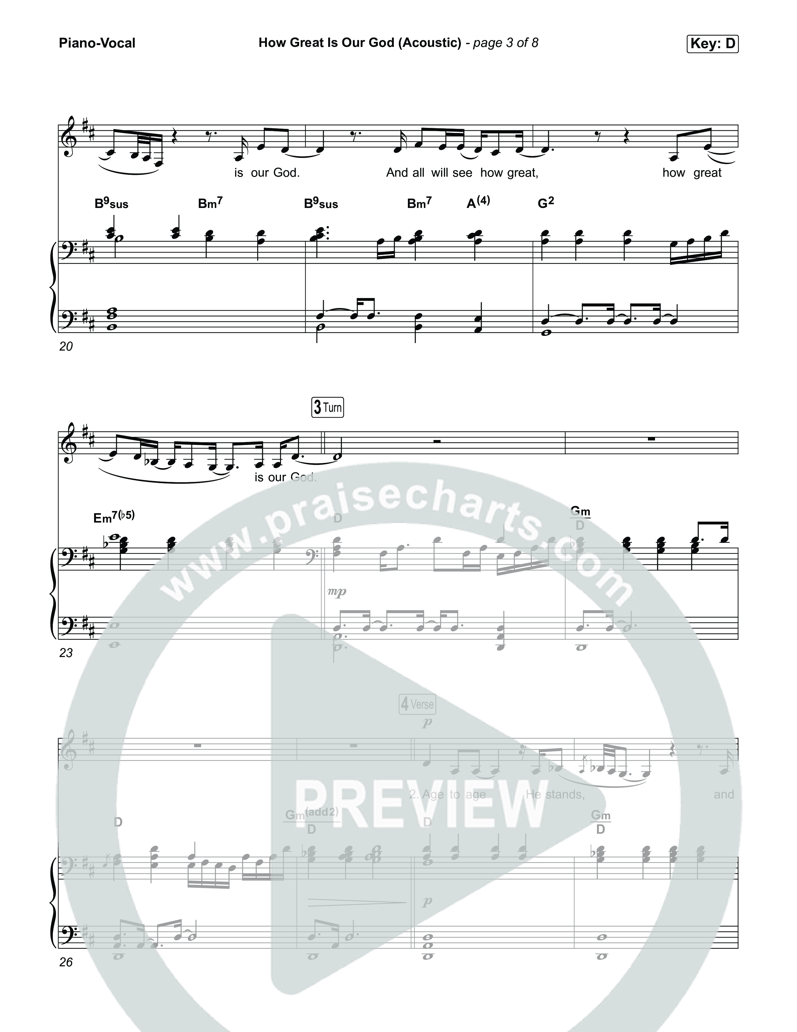 How Great Is Our God (Acoustic) Piano/Vocal Pack (Clark Beckham)