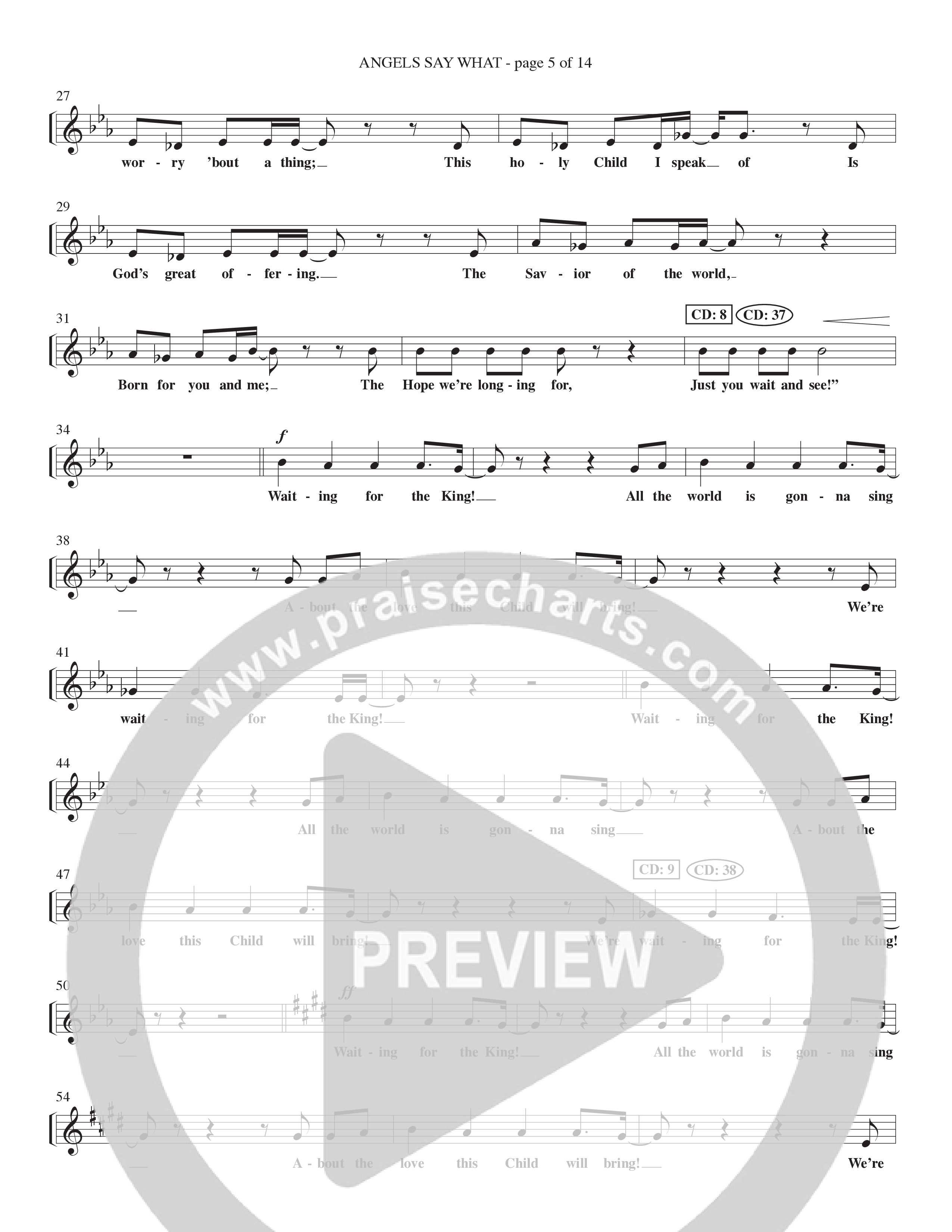 Angels Say What (5 Song Choral Collection) Song 2 (Piano SATB) (Lillenas Choral / Lillenas Kids / Arr. Nick Robertson)