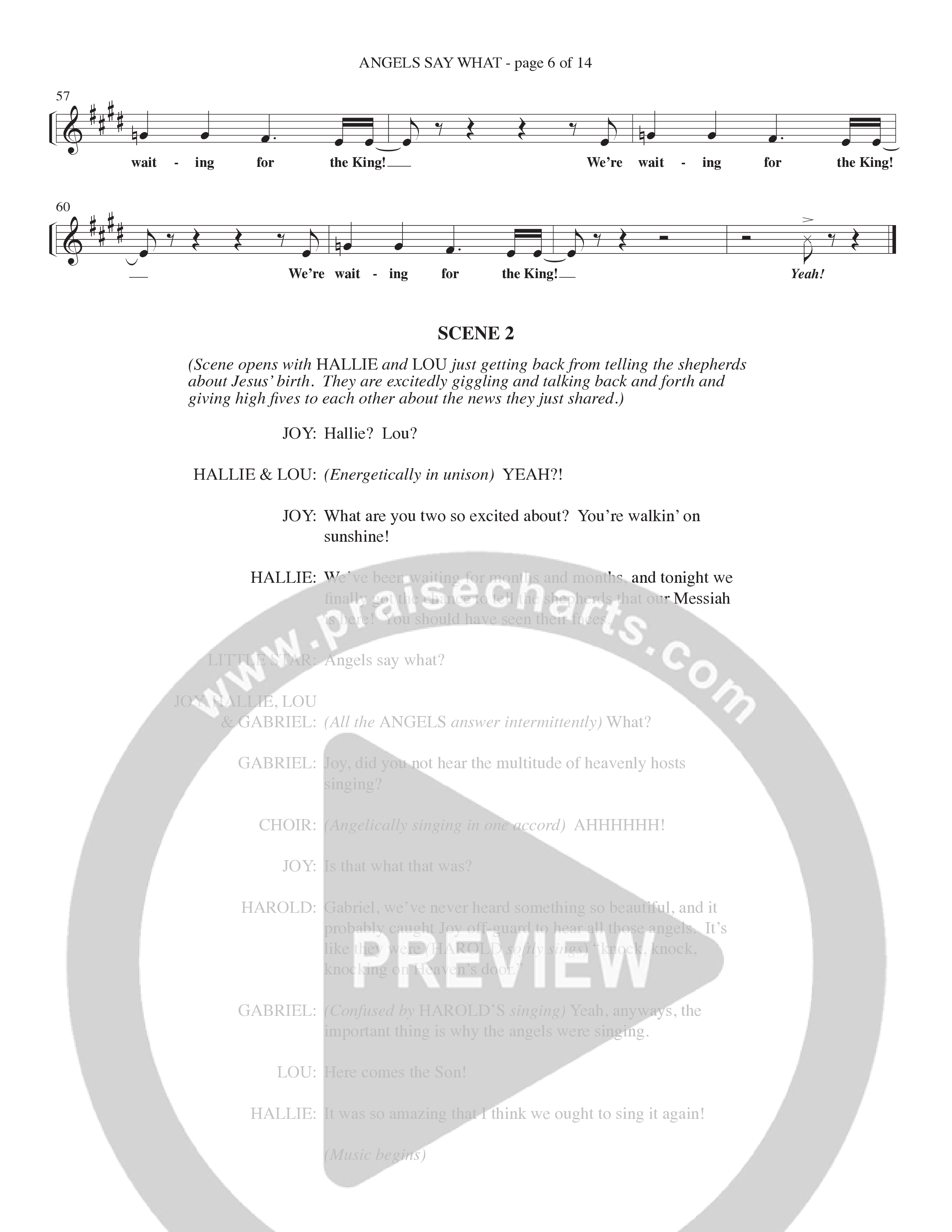 Angels Say What (5 Song Choral Collection) Song 2 (Piano SATB) (Lillenas Choral / Lillenas Kids / Arr. Nick Robertson)