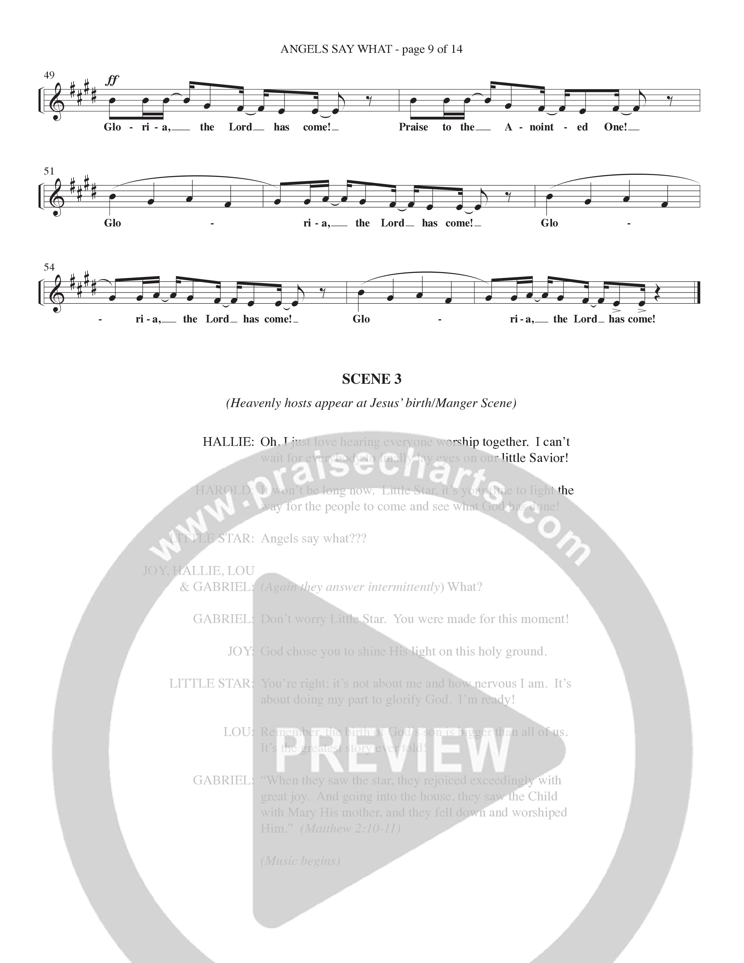 Angels Say What (5 Song Choral Collection) Song 3 (Piano SATB) (Lillenas Choral / Lillenas Kids / Arr. Nick Robertson)