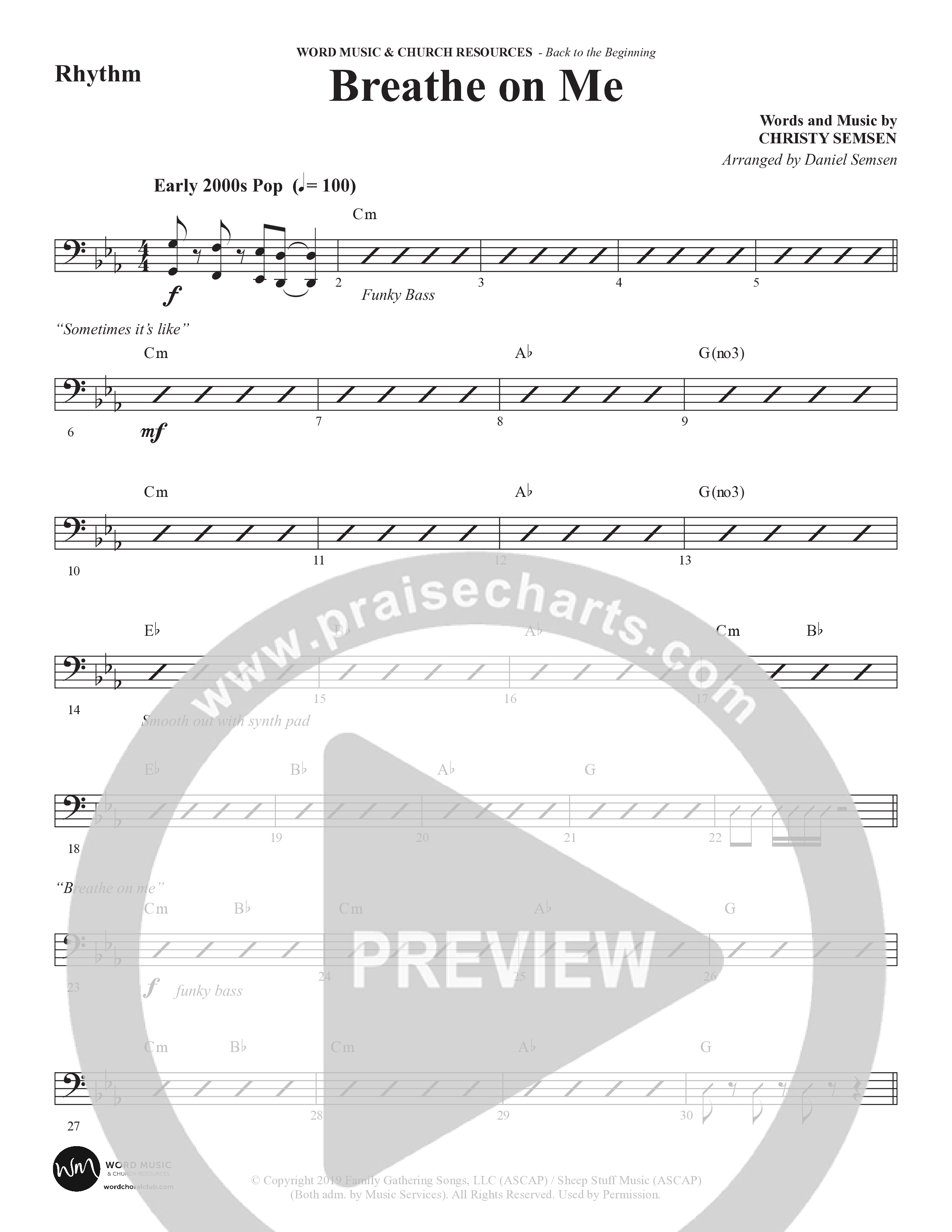 Back To The Beginning (9 Song Choral Collection) Song 3 (Rhythm) (Arr. Daniel Semsen)