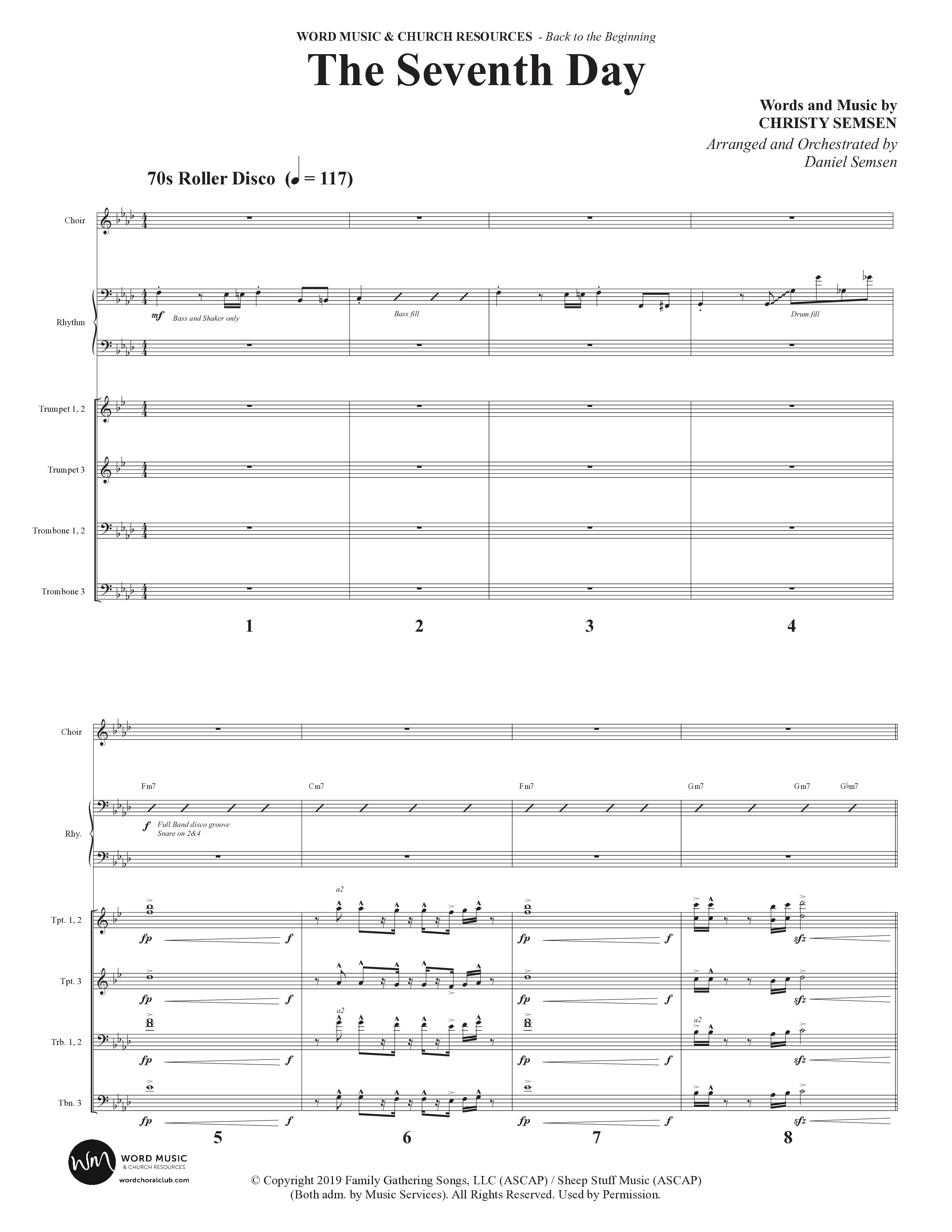 Back To The Beginning (9 Song Choral Collection) Song 5 (Rhythm) (Arr. Daniel Semsen)