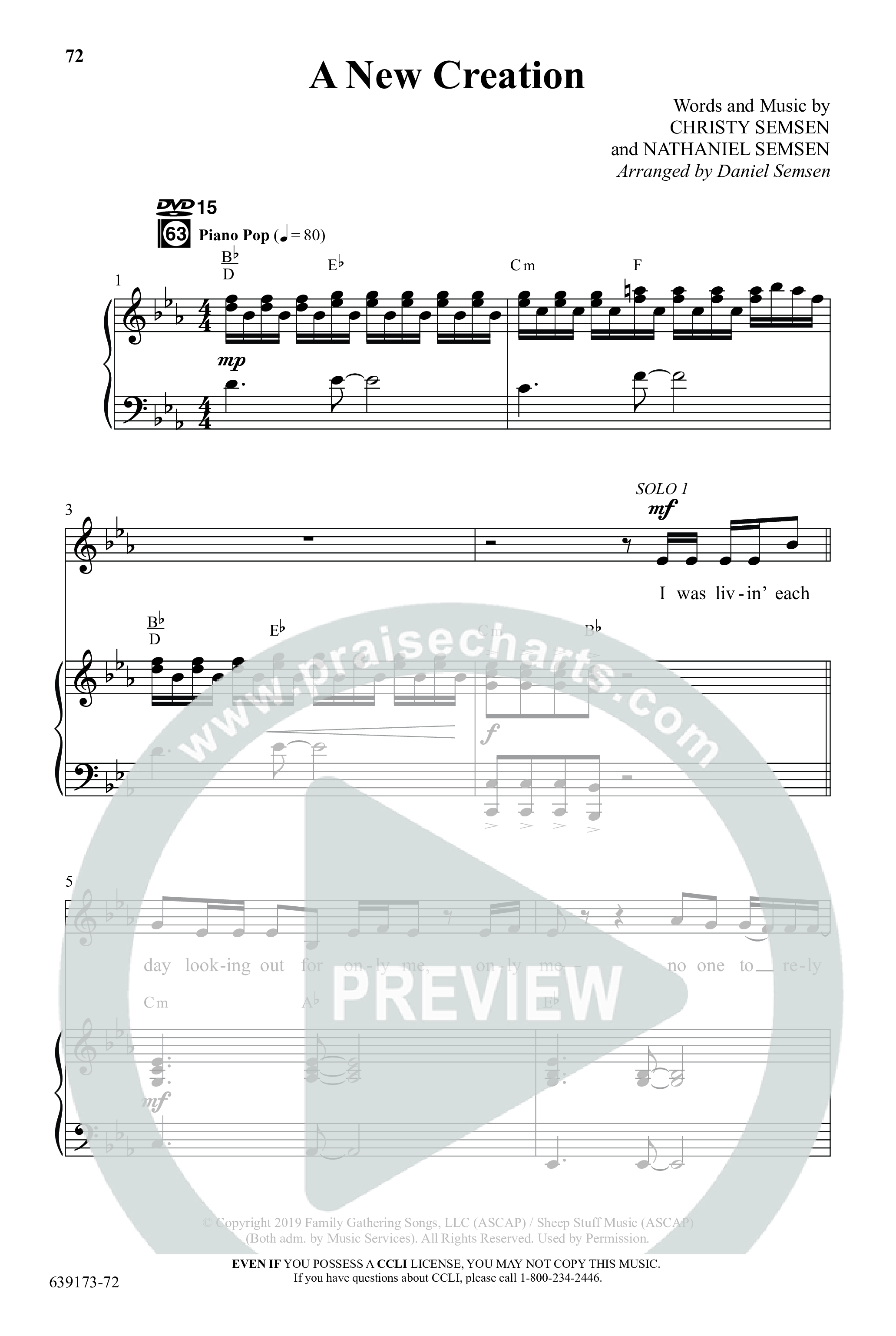 Back To The Beginning (9 Song Choral Collection) Song 7 (Piano SATB) (Arr. Daniel Semsen)
