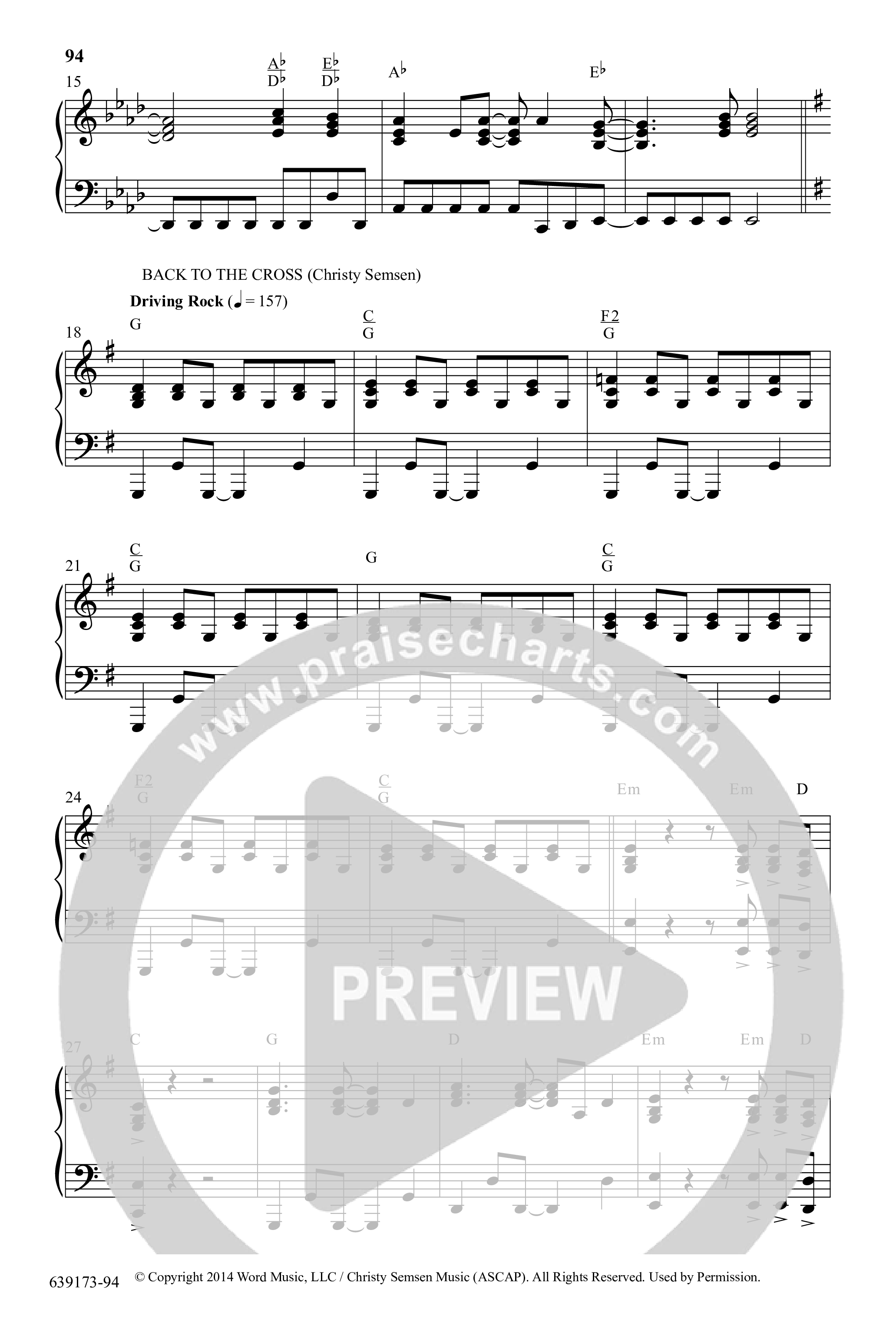 Back To The Beginning (9 Song Choral Collection) Song 9 (Piano SATB) (Arr. Daniel Semsen)