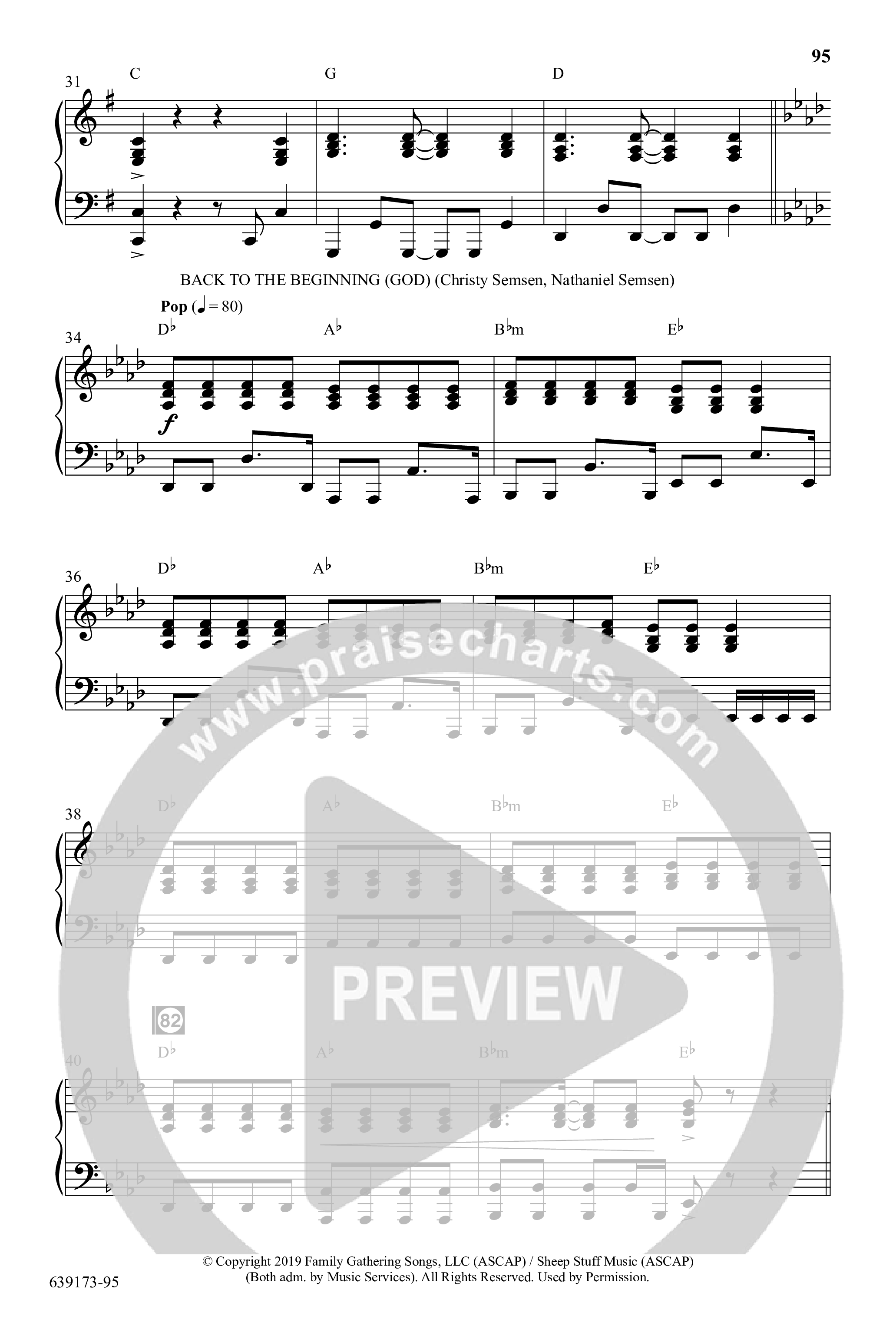 Back To The Beginning (9 Song Choral Collection) Song 9 (Piano SATB) (Arr. Daniel Semsen)