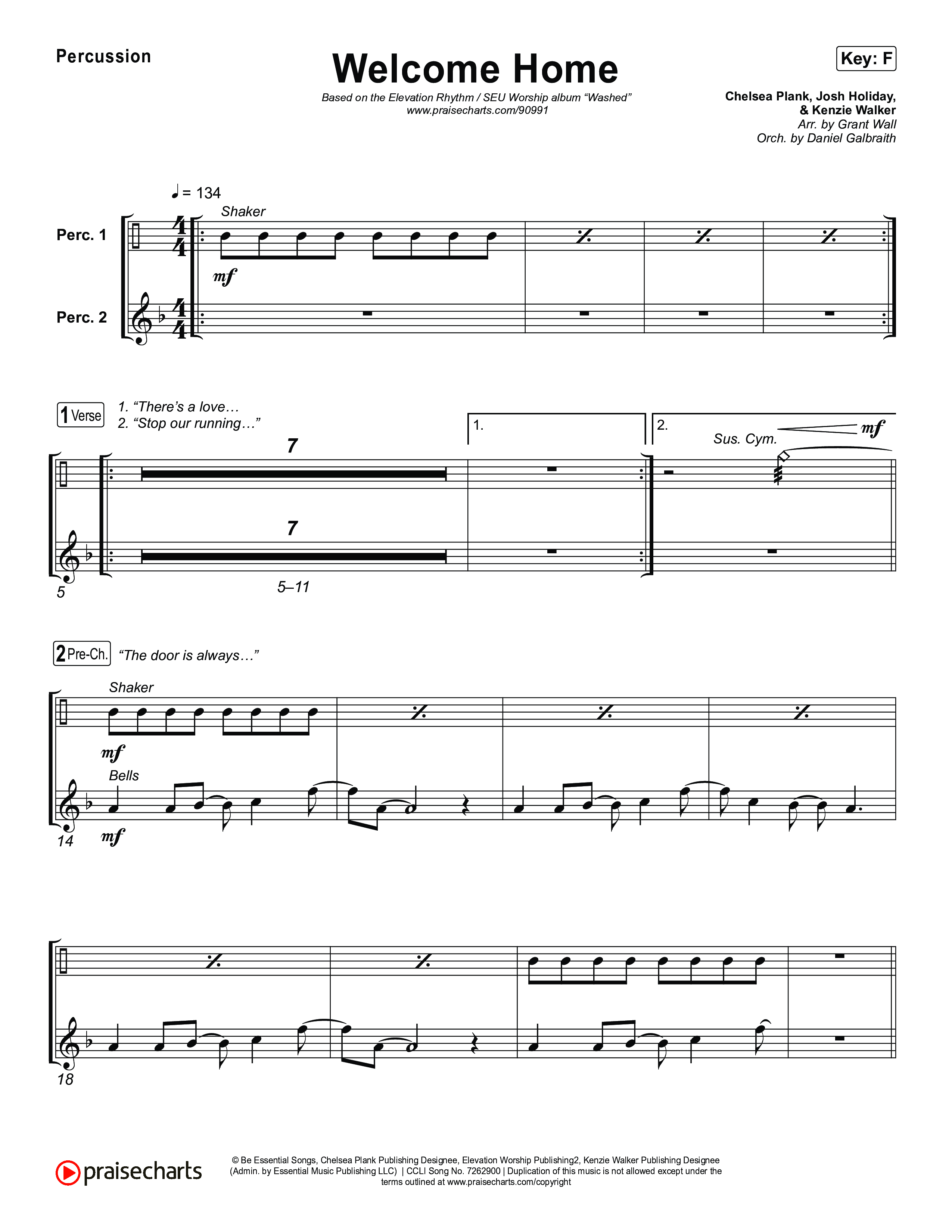 Welcome Home Percussion (ELEVATION RHYTHM / SEU Worship)