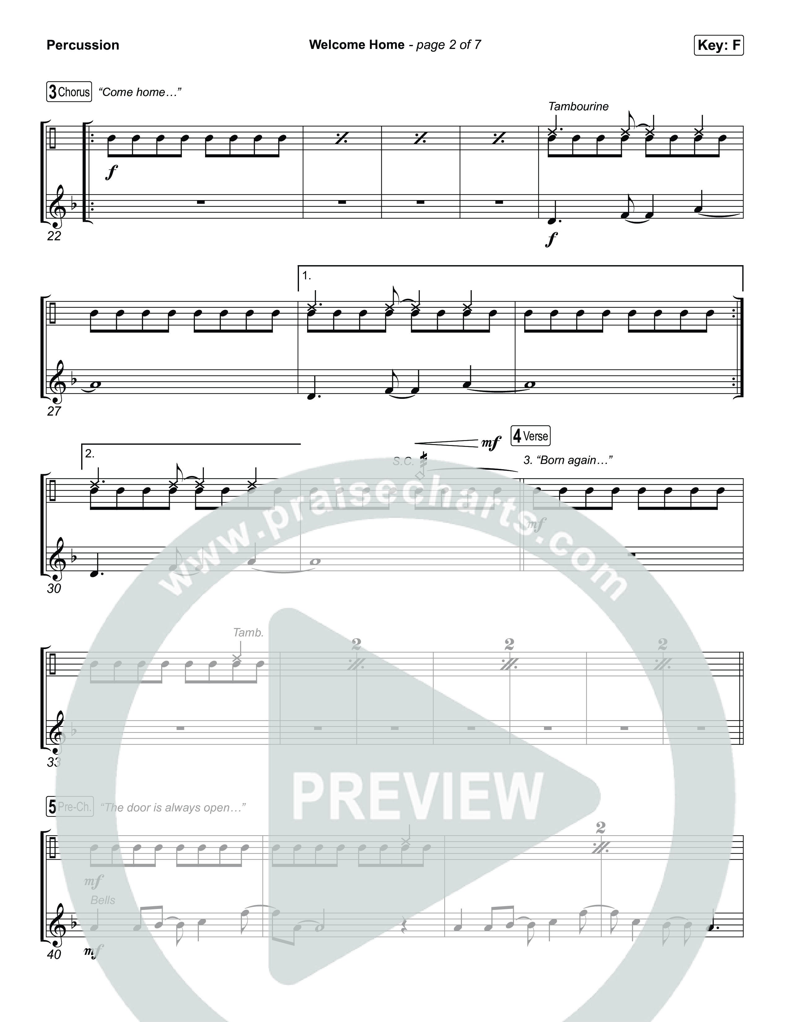 Welcome Home Percussion (ELEVATION RHYTHM / SEU Worship)