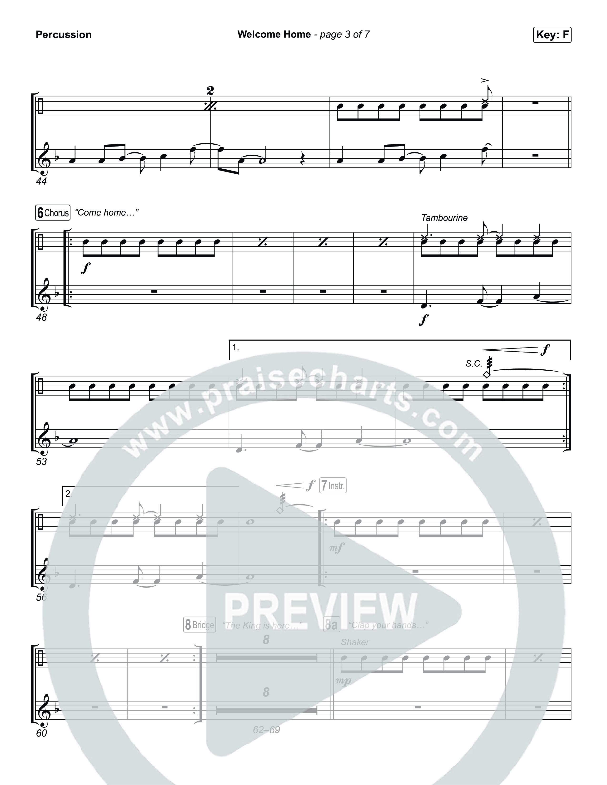 Welcome Home Percussion (ELEVATION RHYTHM / SEU Worship)