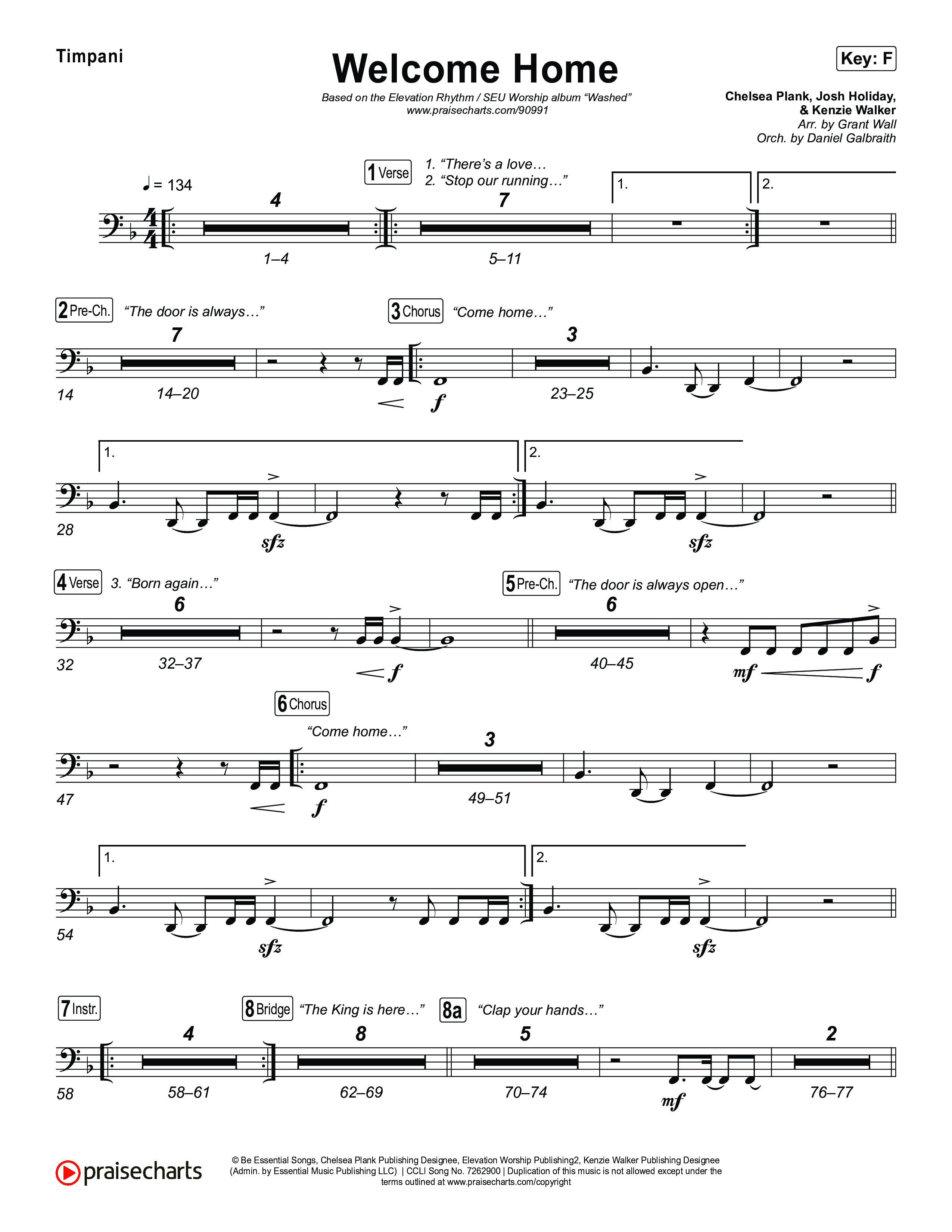 Welcome Home Timpani (ELEVATION RHYTHM / SEU Worship)