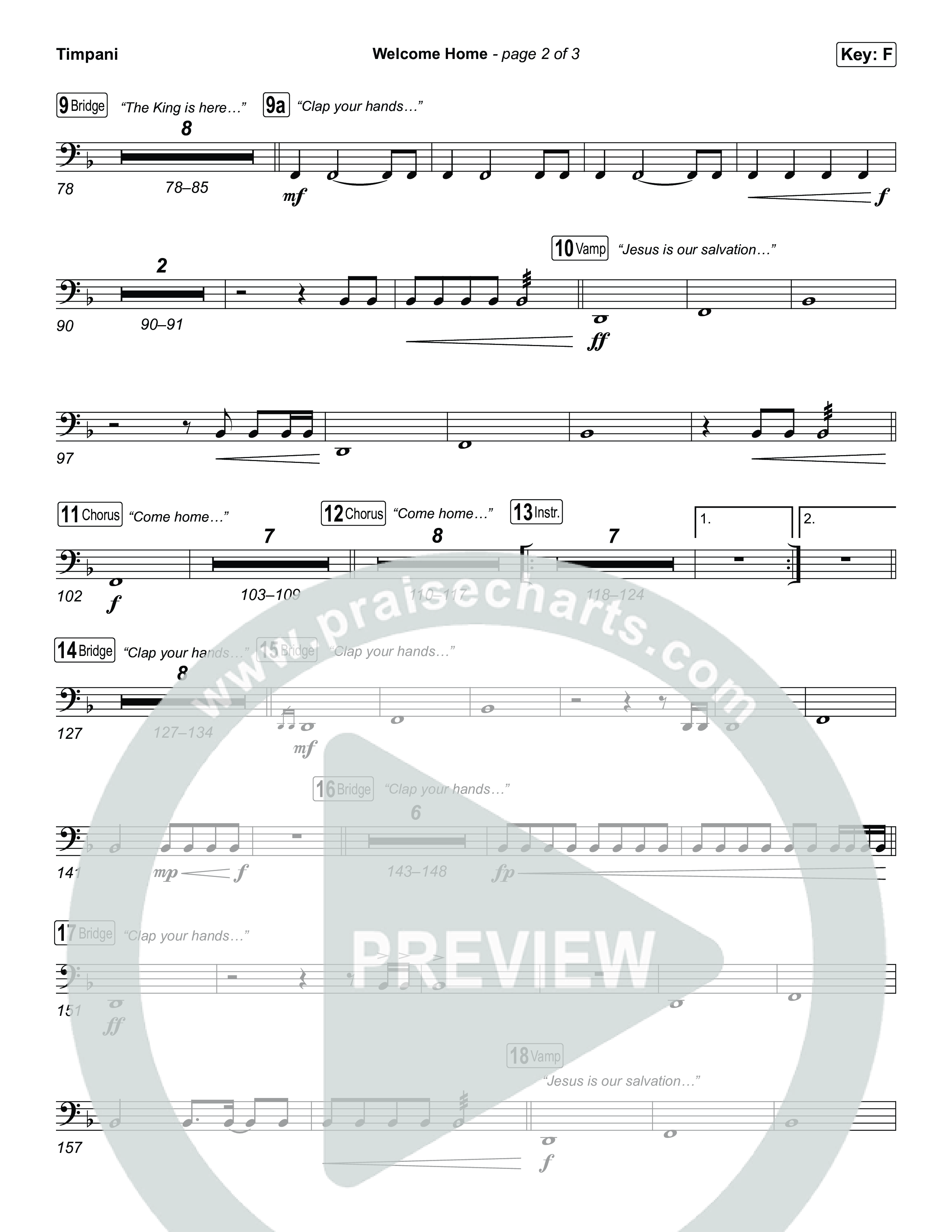 Welcome Home Timpani (ELEVATION RHYTHM / SEU Worship)