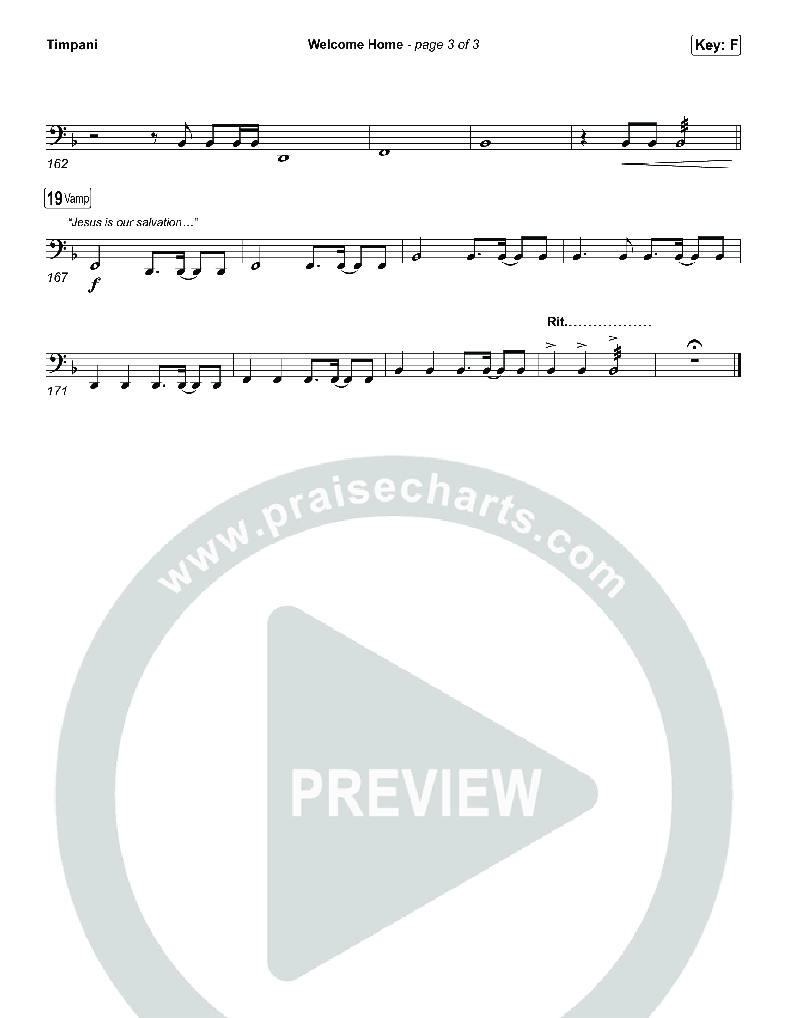 Welcome Home Timpani (ELEVATION RHYTHM / SEU Worship)