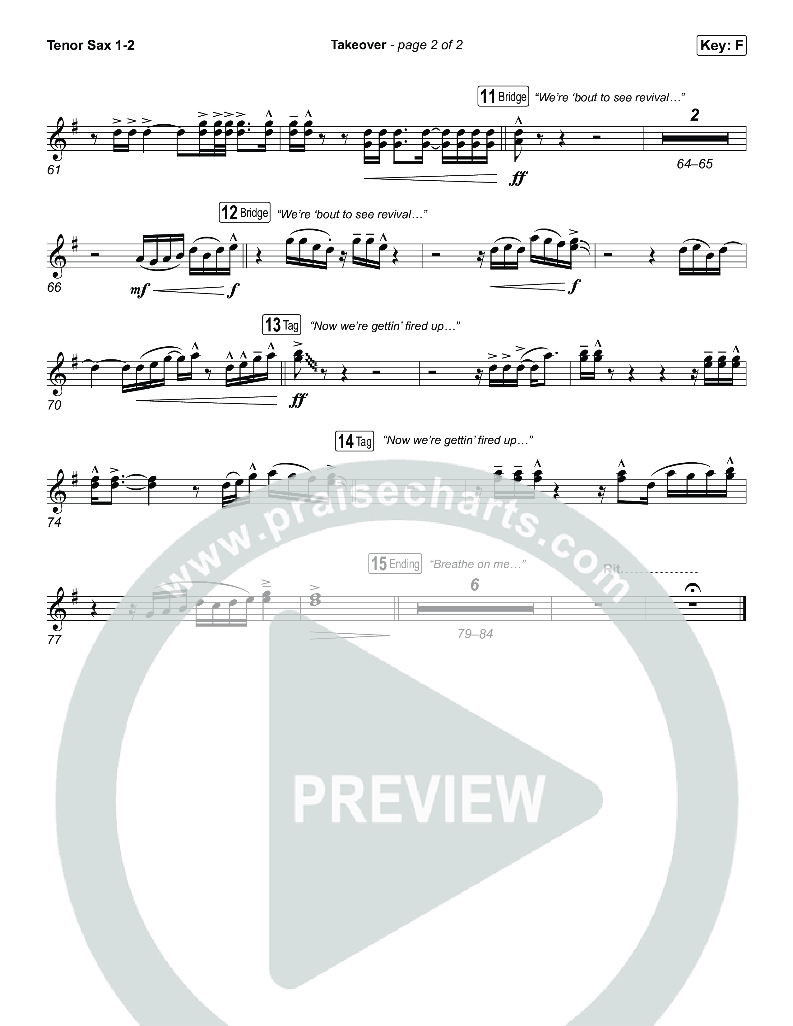 Takeover Tenor Sax 1,2 (ELEVATION RHYTHM / Jonathan Stamper)