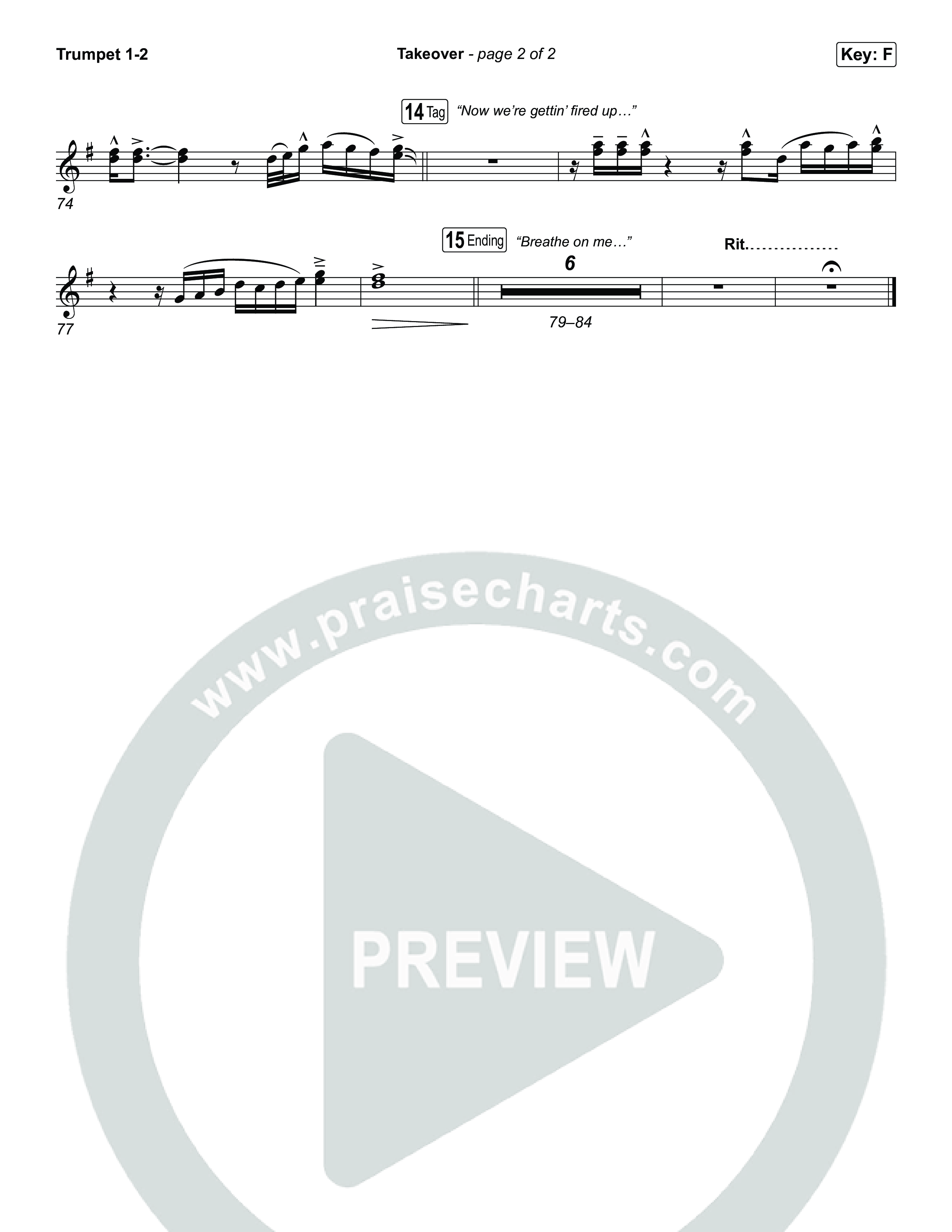 Takeover Trumpet 1,2 (ELEVATION RHYTHM / Jonathan Stamper)
