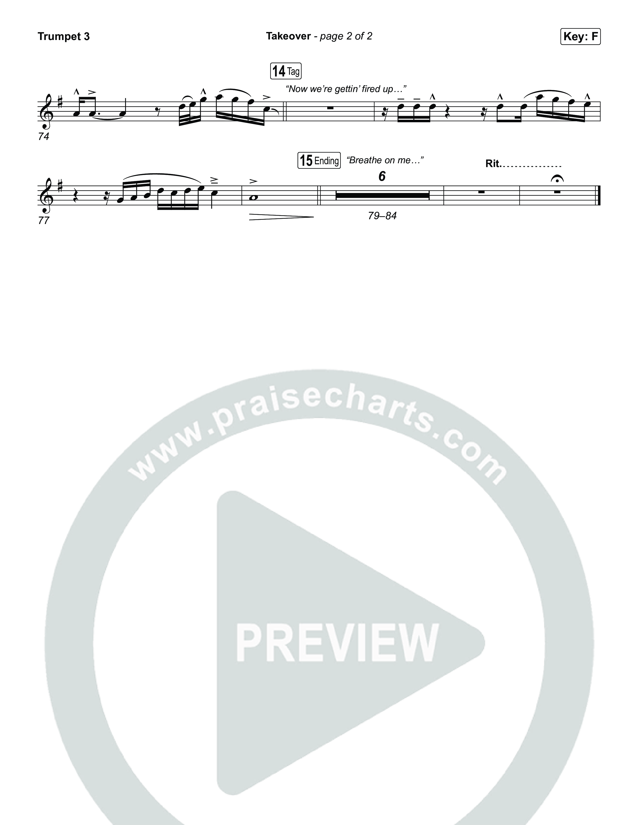 Takeover Trumpet 3 (ELEVATION RHYTHM / Jonathan Stamper)