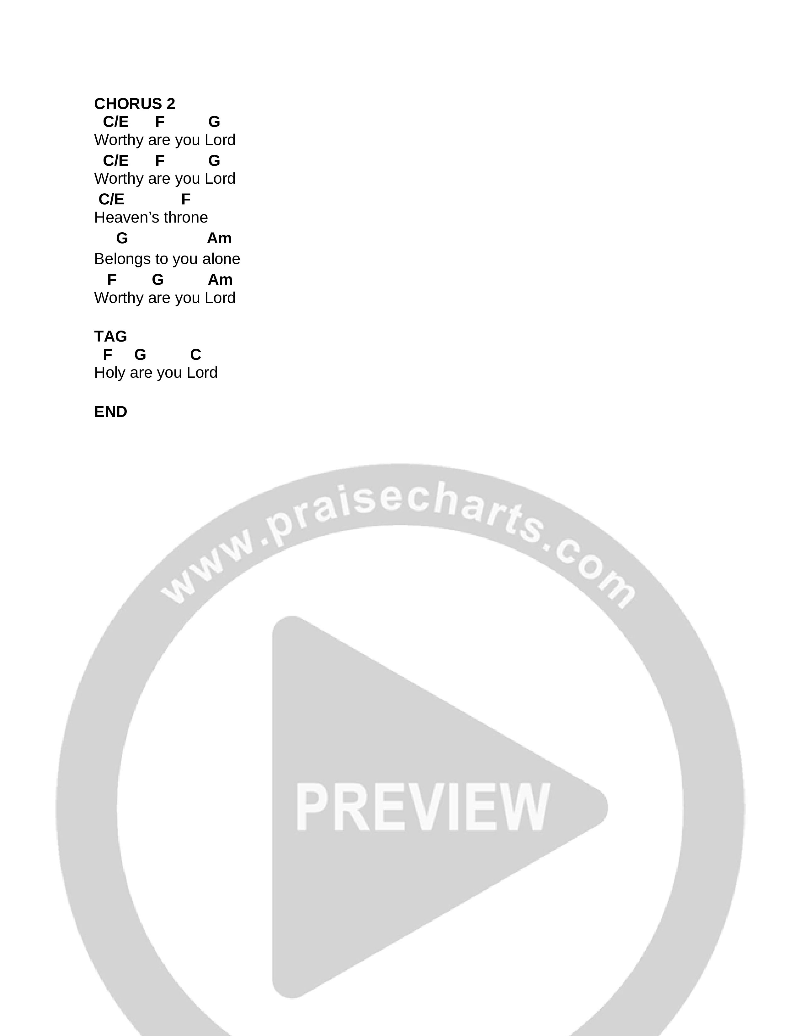 First Revelation (Live) Chord Chart (CCV Music)