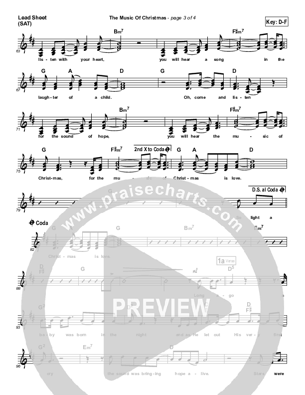 The Music Of Christmas Lead (SAT) (Steven Curtis Chapman)