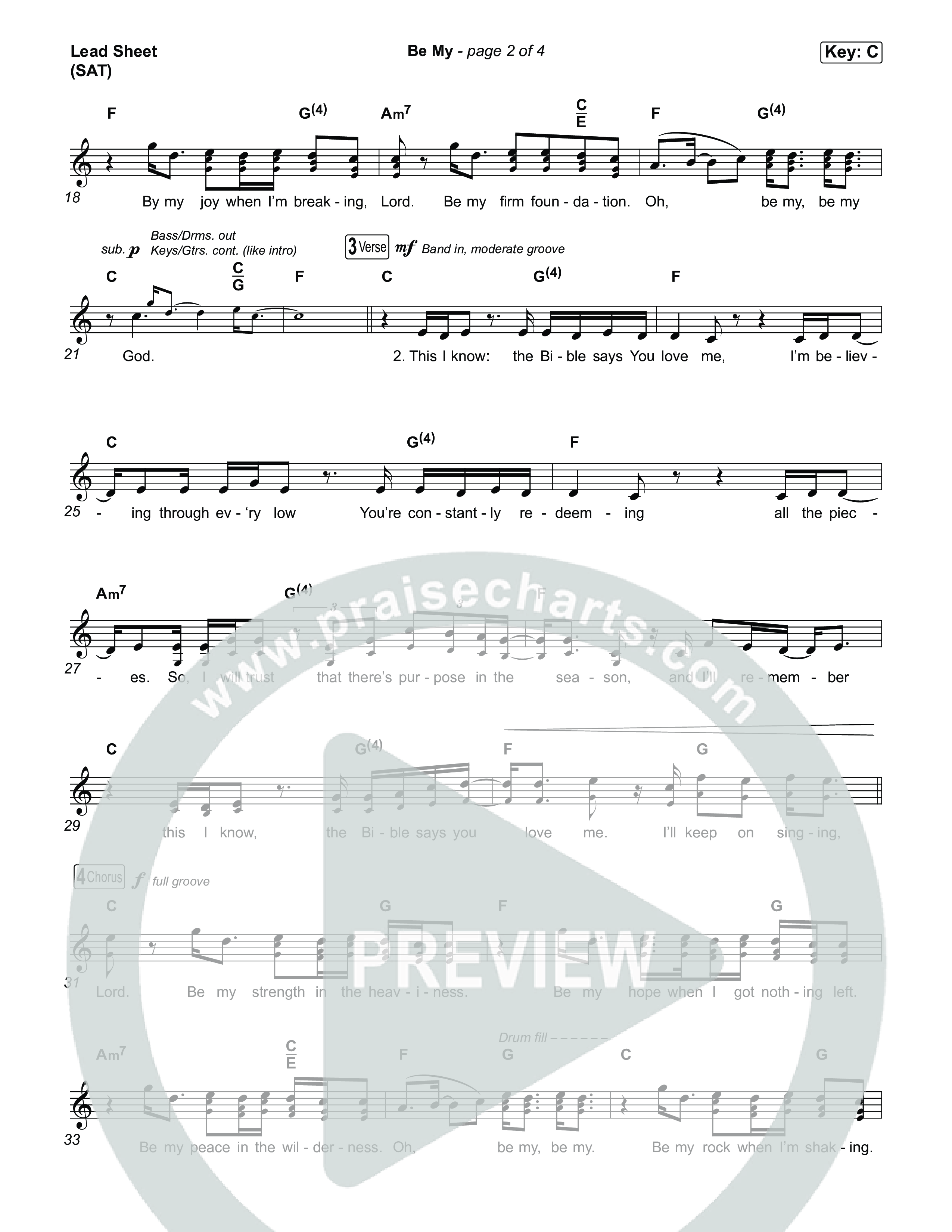 Be My Lead Sheet (SAT) (Ryan Kennedy)