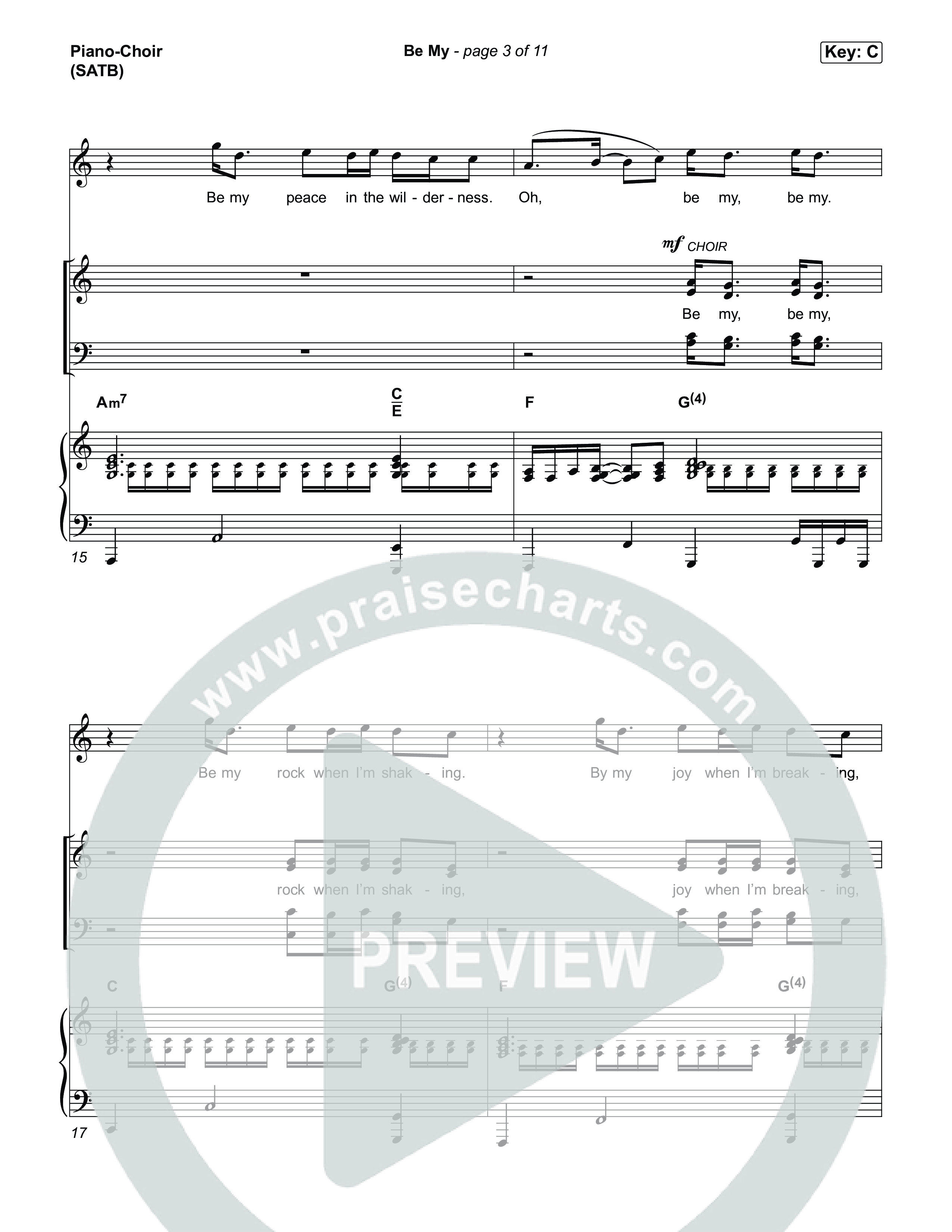 Be My Piano/Vocal (SATB) (Ryan Kennedy)