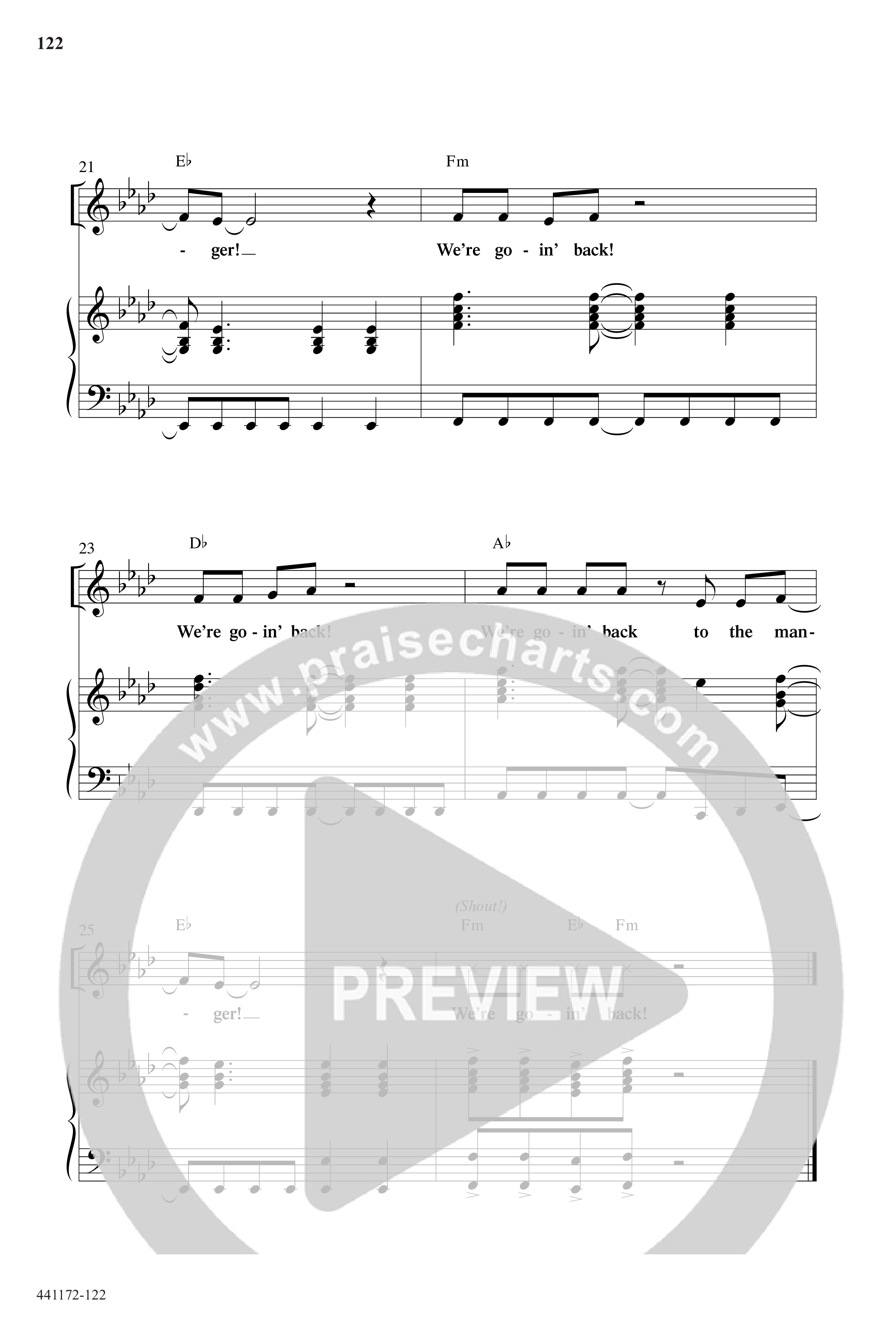Back To The Manger (10 Song Choral Collection) Song 10 (Piano SATB) ()