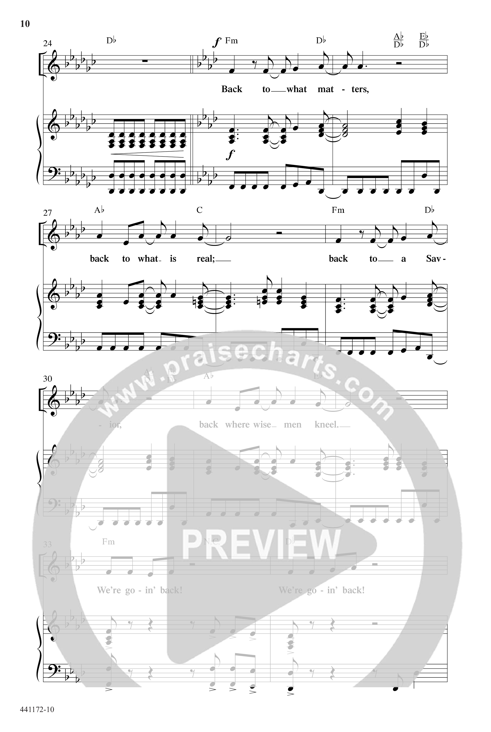 Back To The Manger (10 Song Choral Collection) Song 1 (Piano SATB) ()