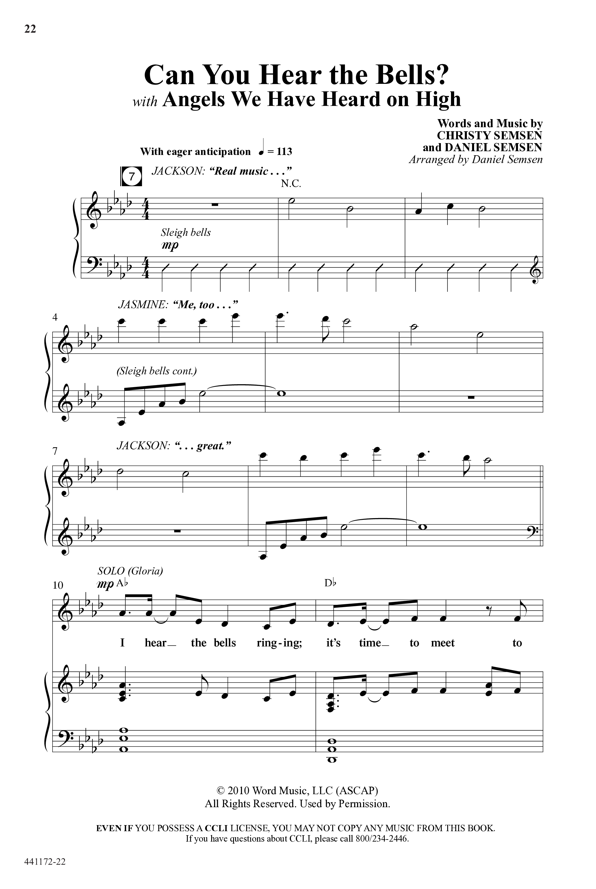 Back To The Manger (10 Song Choral Collection) Song 2 (Piano SATB) ()