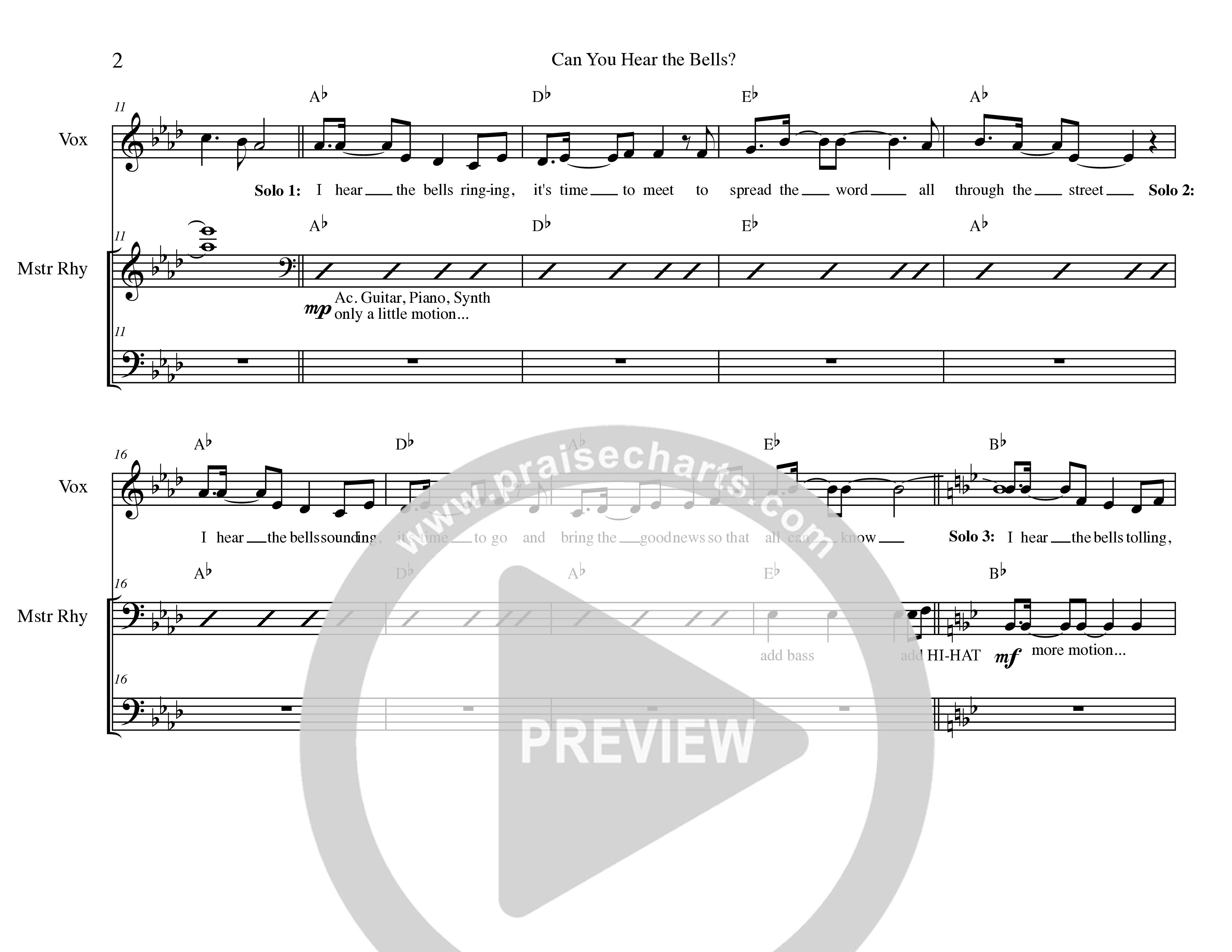 Back To The Manger (10 Song Choral Collection) Song 2 (Rhythm) ()