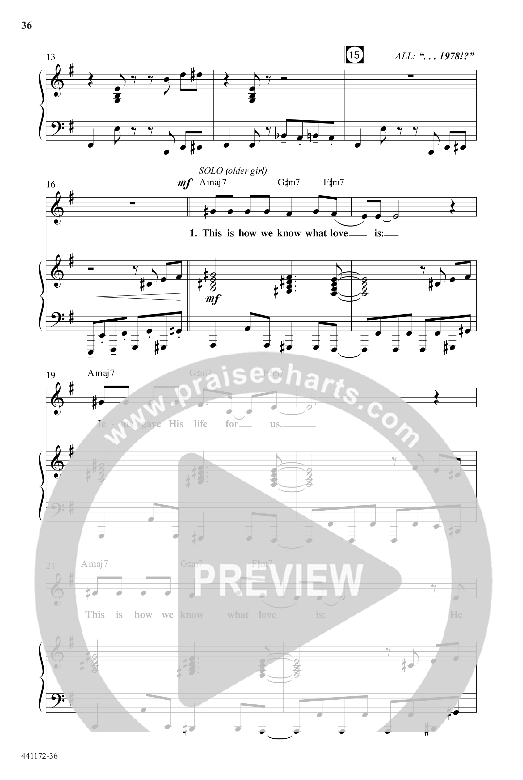 Back To The Manger (10 Song Choral Collection) Song 3 (Piano SATB) ()