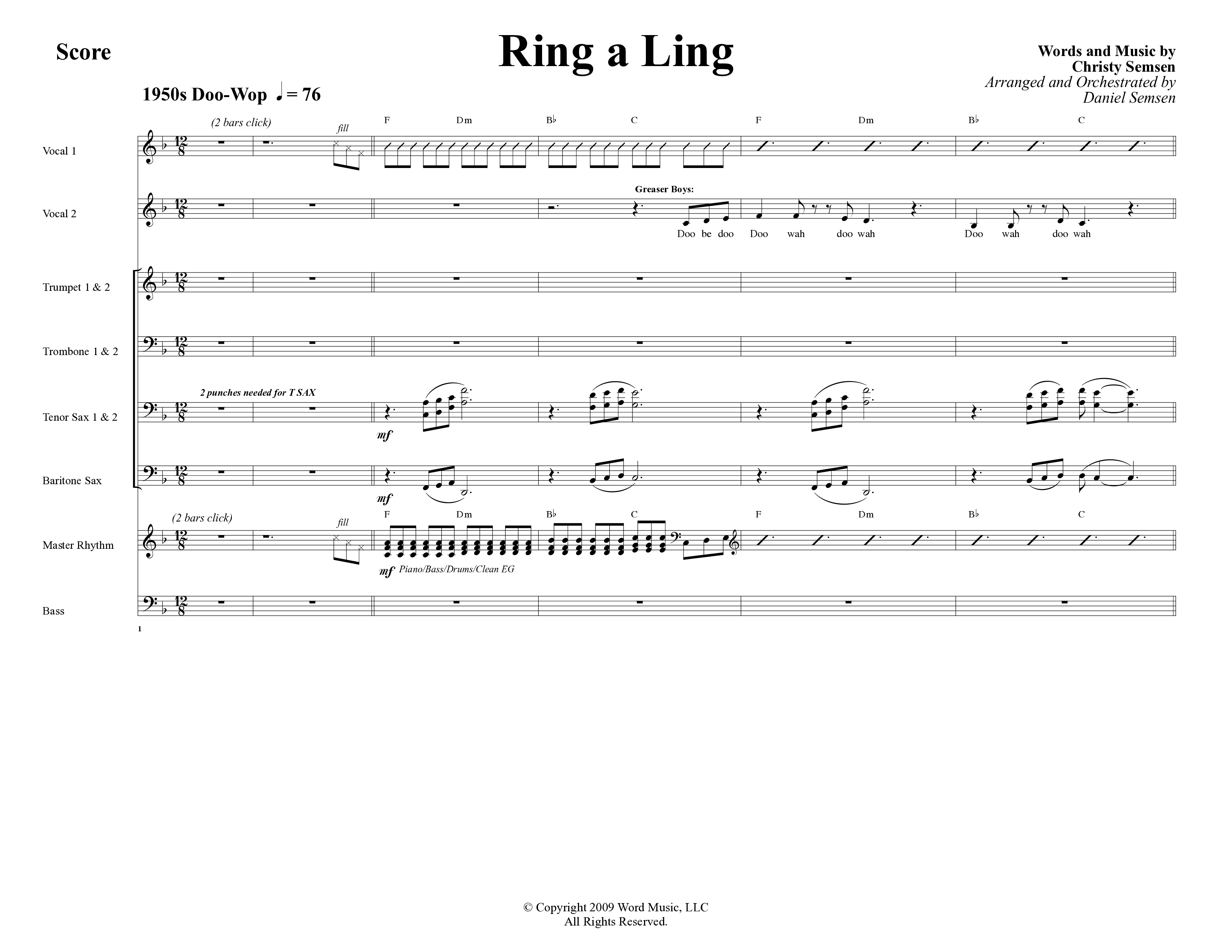 Back To The Manger (10 Song Choral Collection) Song 5 (Rhythm) ()