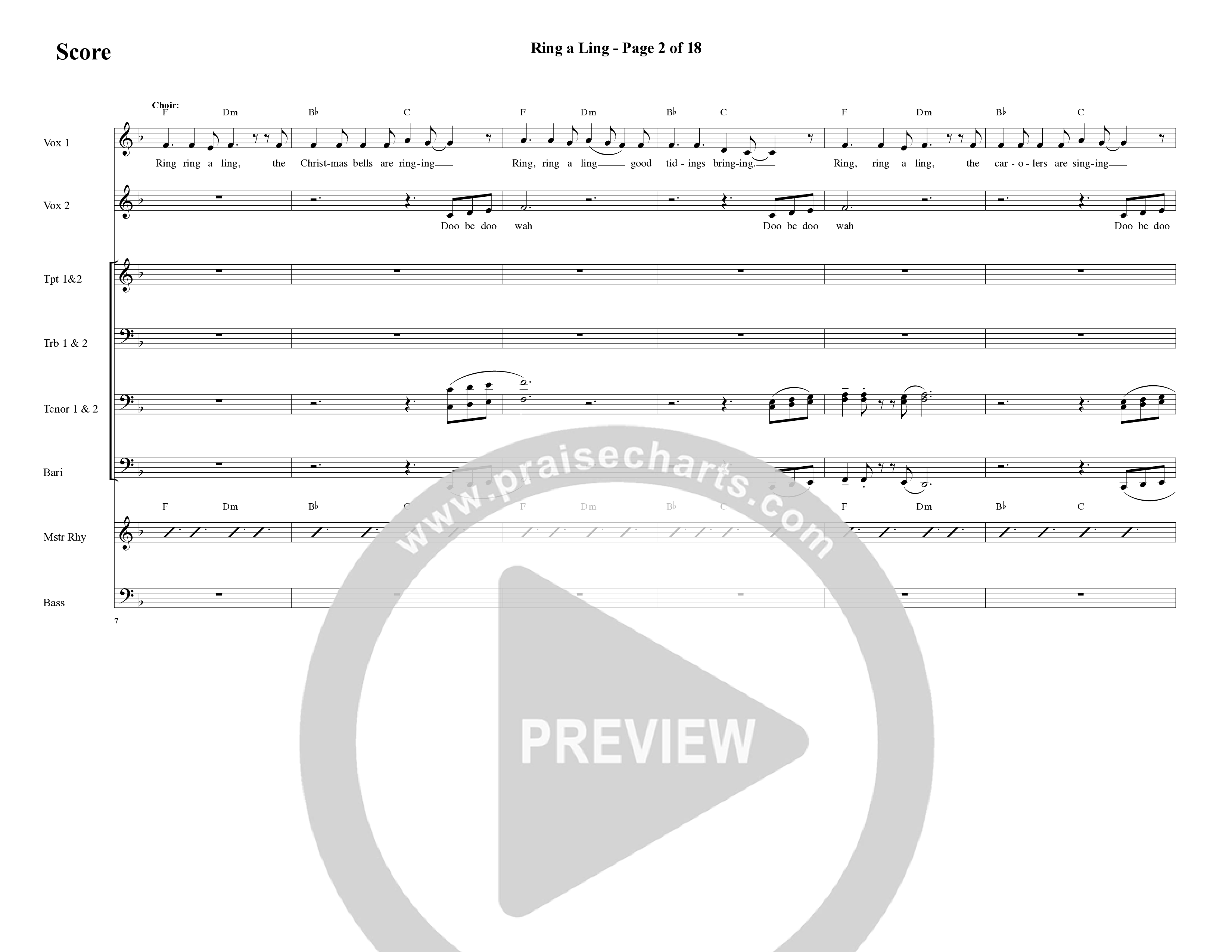 Back To The Manger (10 Song Choral Collection) Song 5 (Rhythm) ()