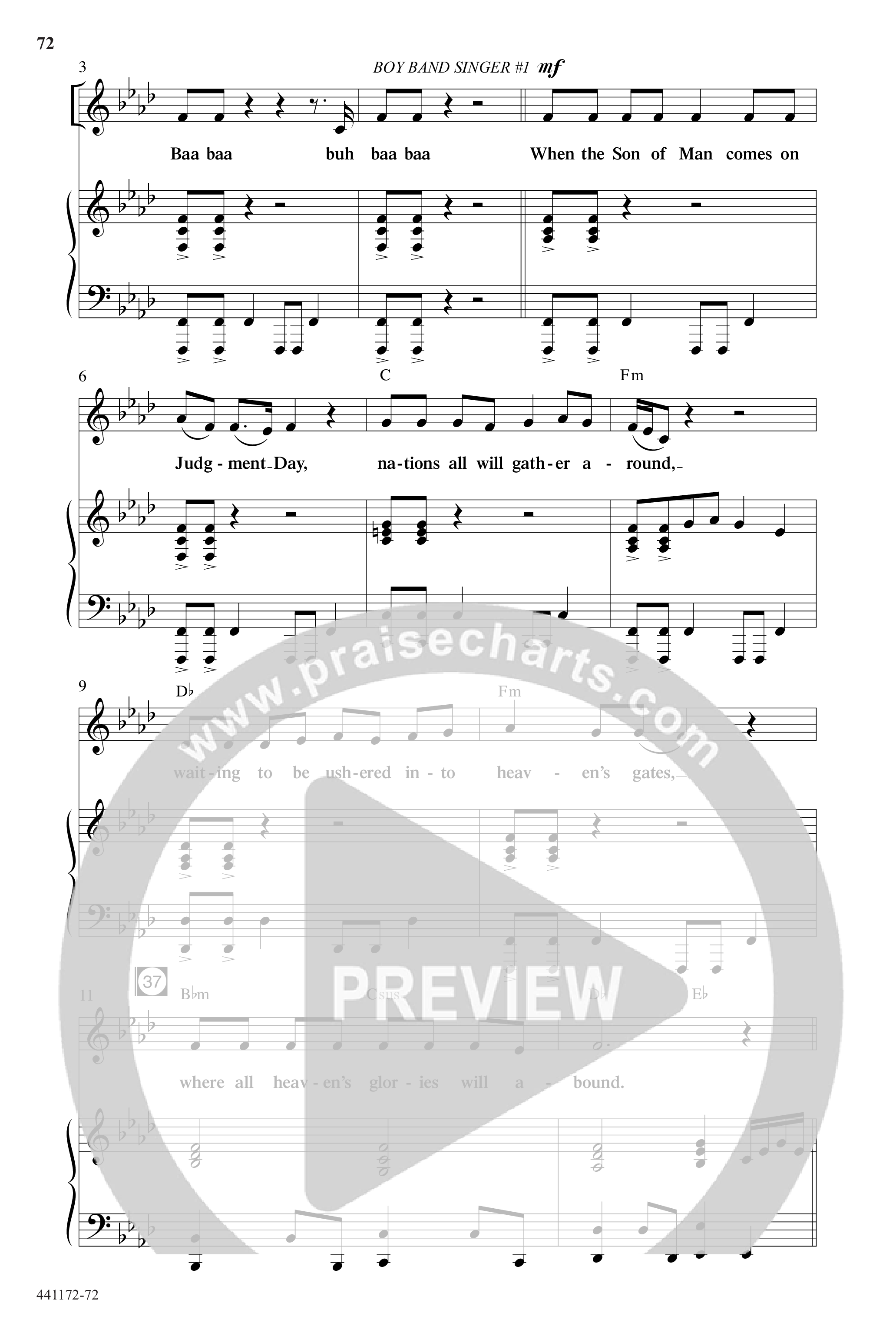 Back To The Manger (10 Song Choral Collection) Song 6 (Piano SATB) ()