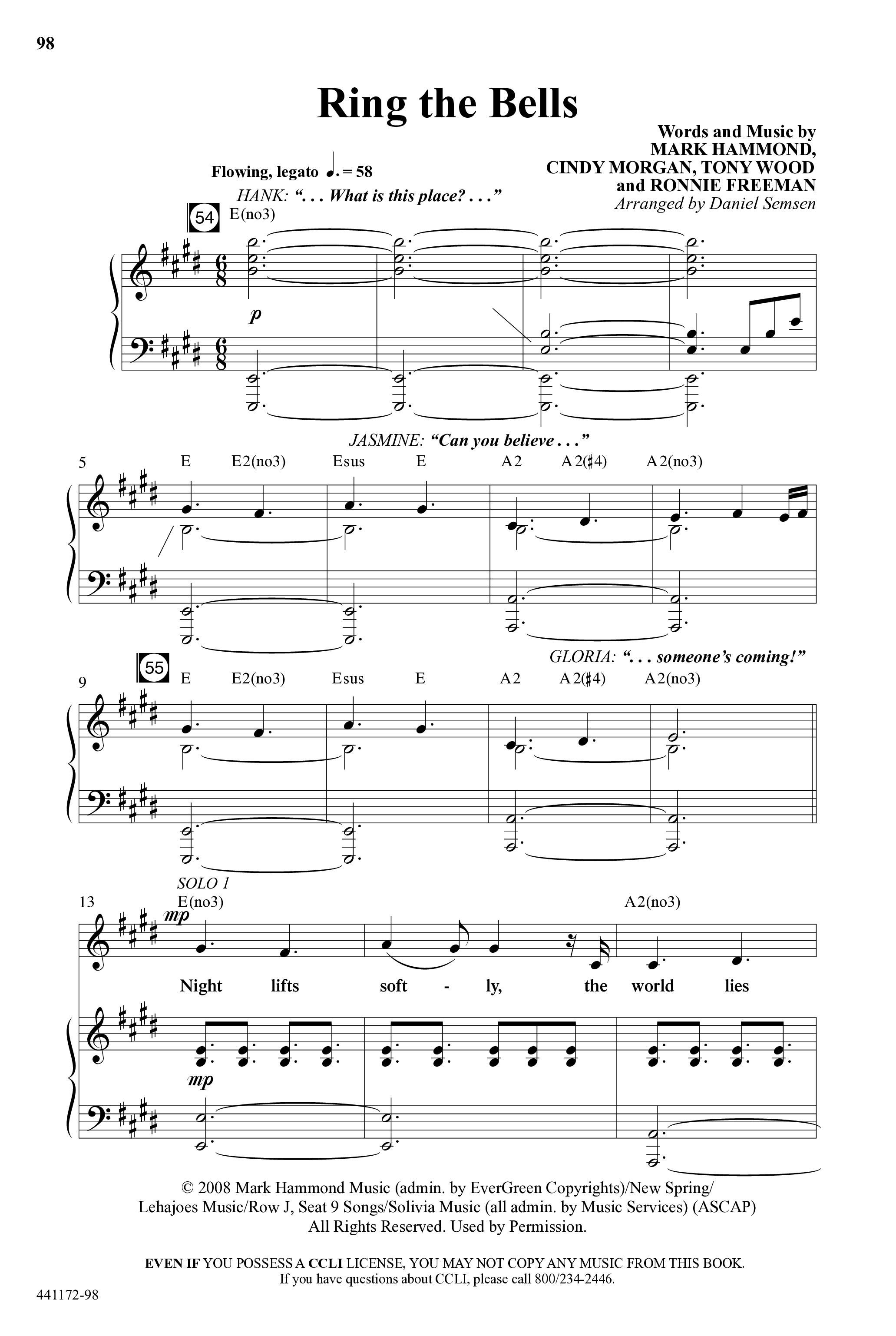Back To The Manger (10 Song Choral Collection) Song 8 (Piano SATB) ()