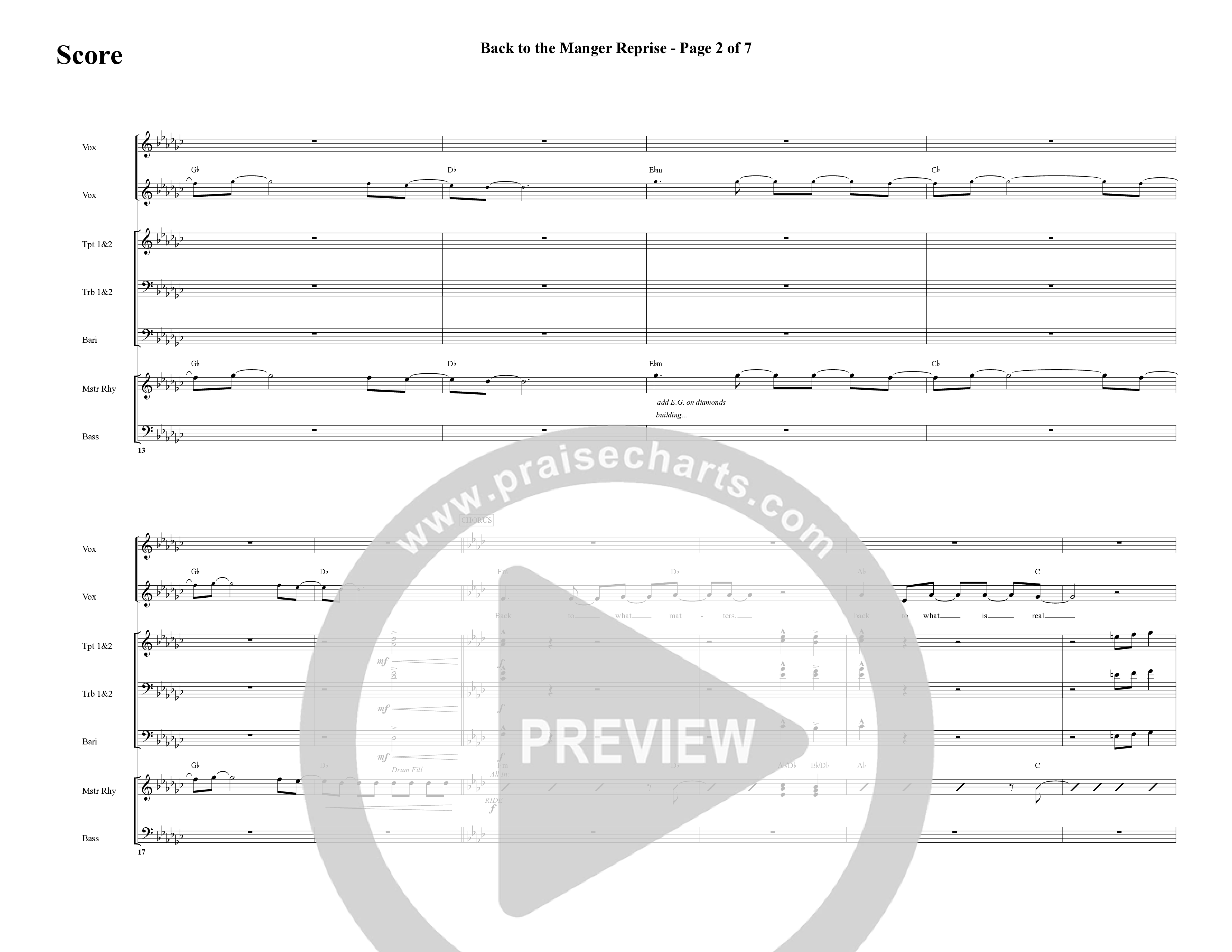 Back To The Manger (10 Song Choral Collection) Song 9 (Rhythm) ()