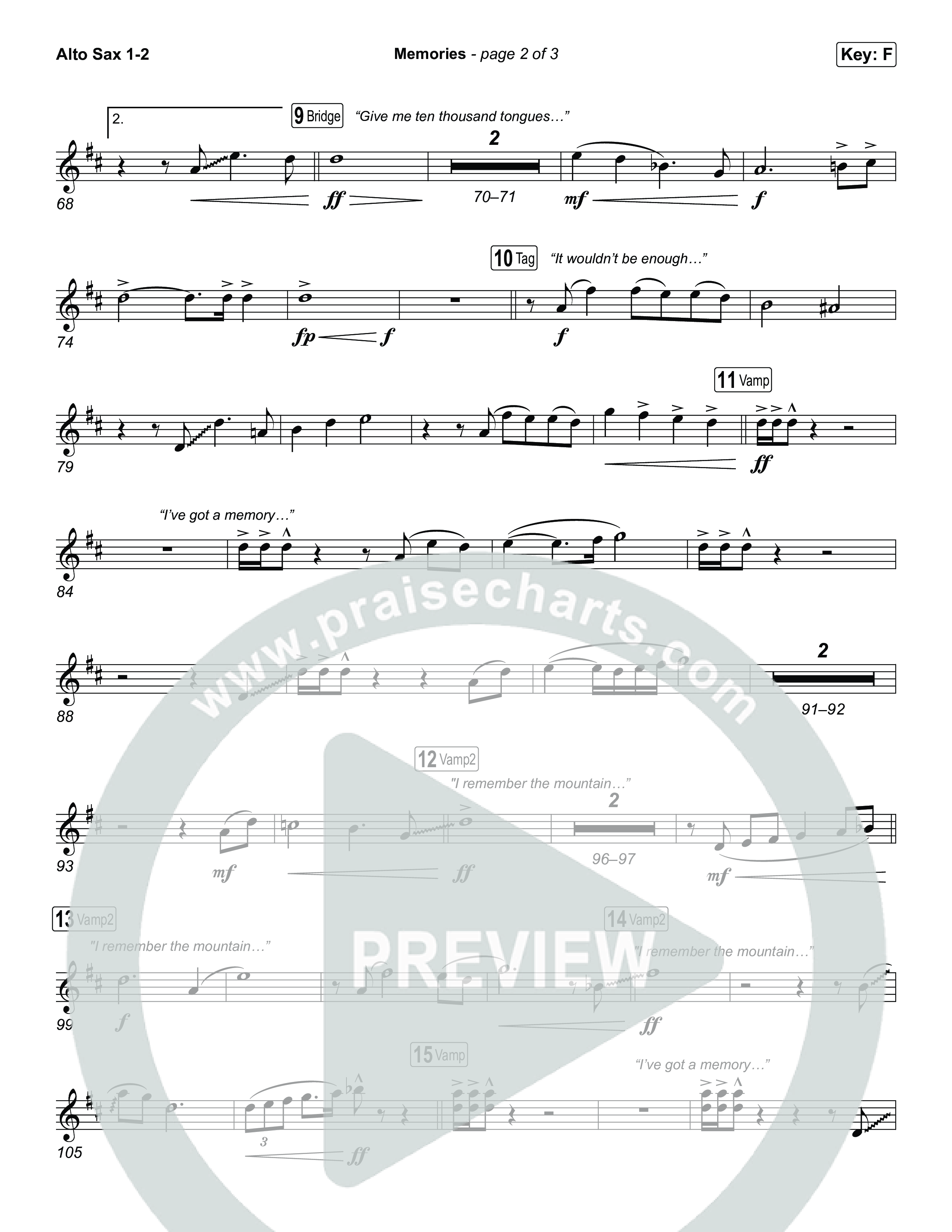 Memories Sax Pack (Red Worship)