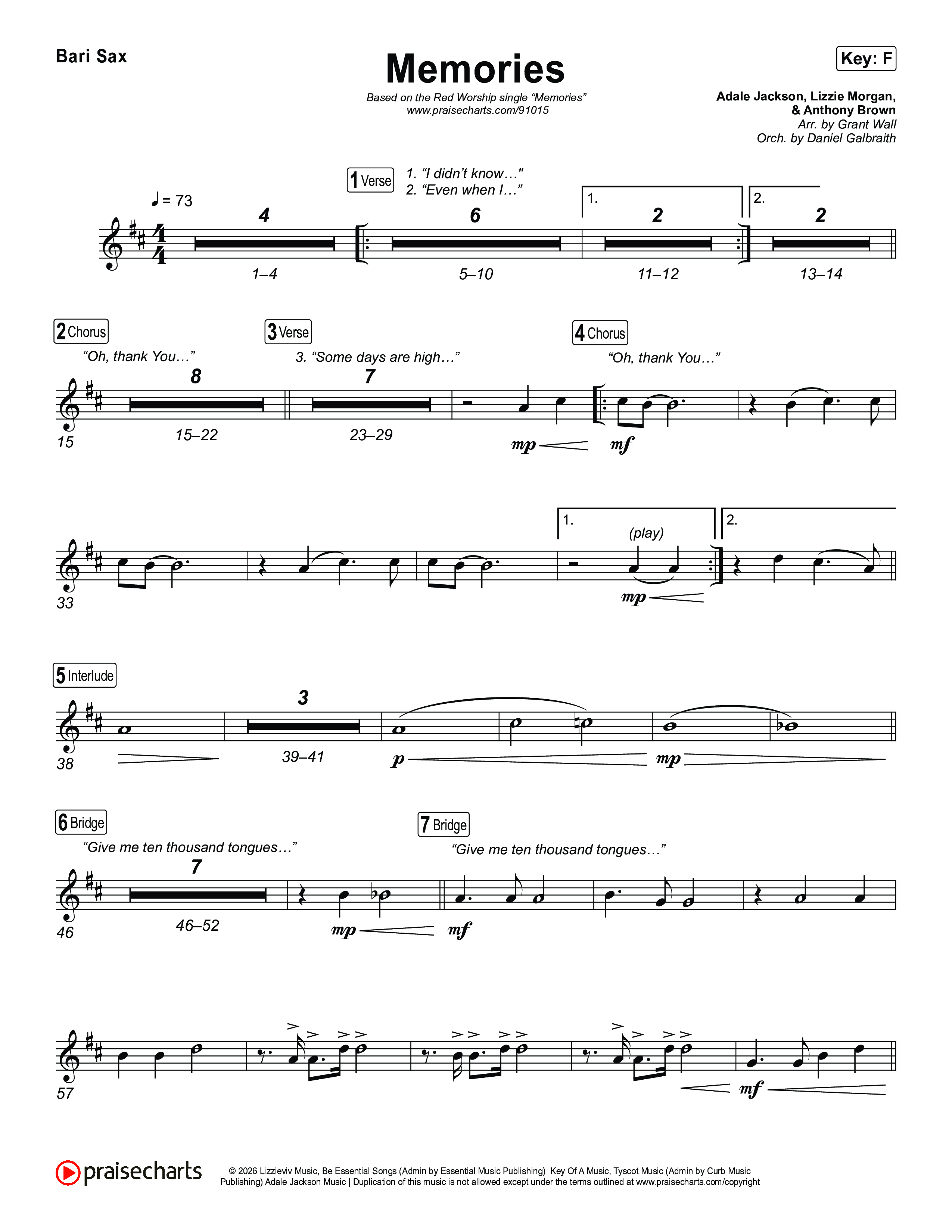 Memories Bari Sax (Red Worship)