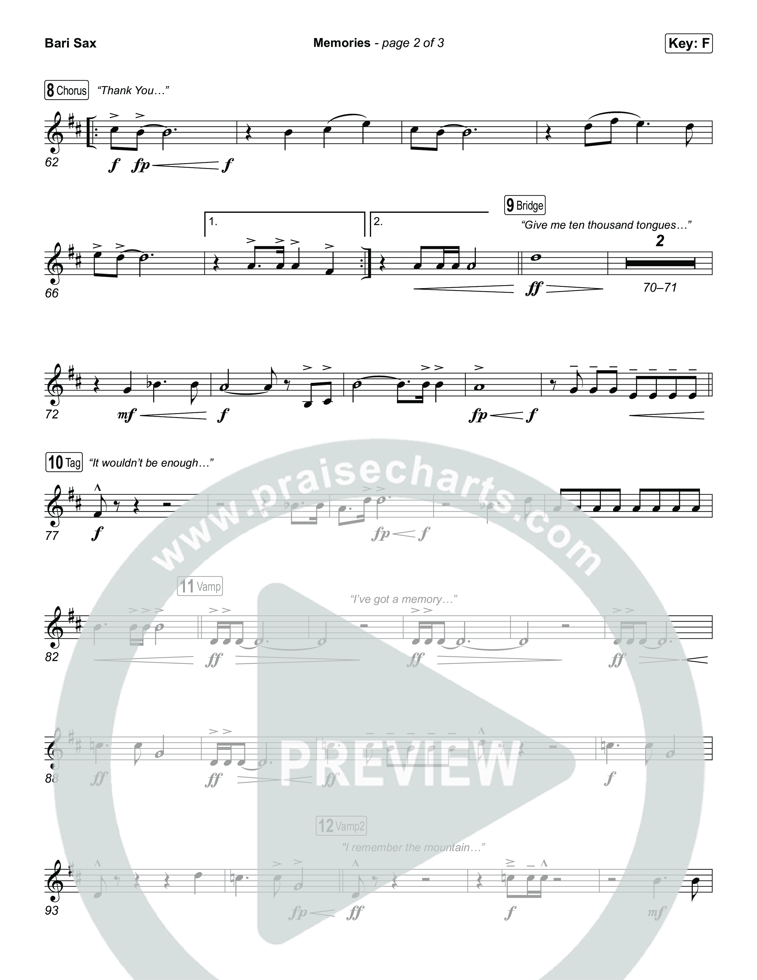 Memories Bari Sax (Red Worship)