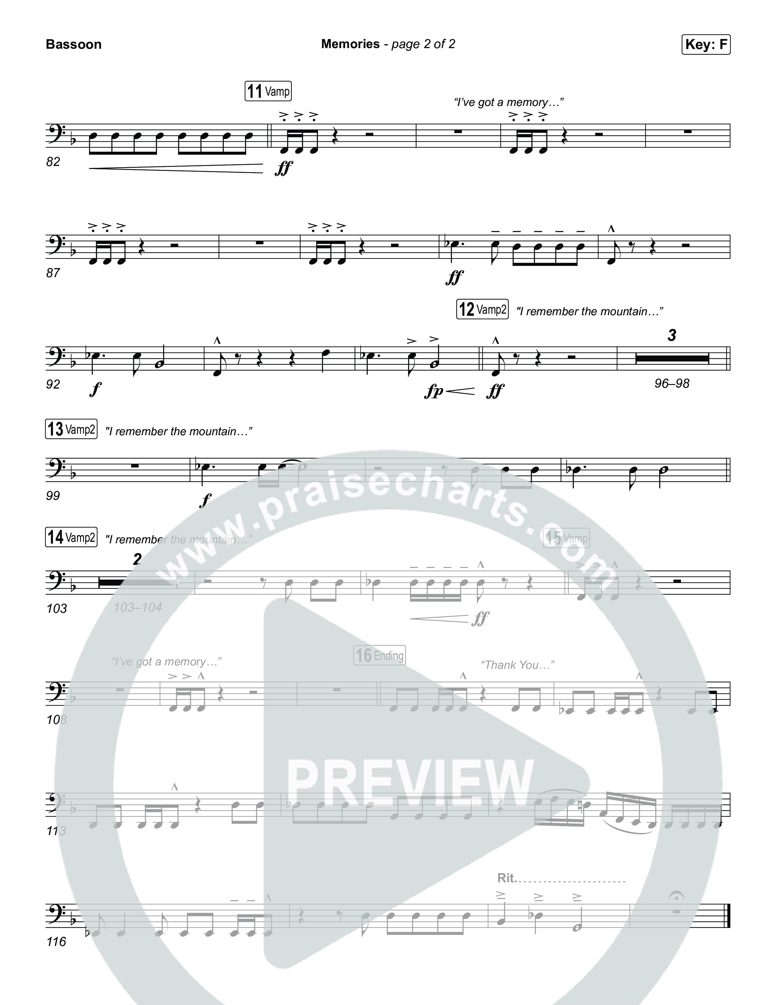 Memories Bassoon (Red Worship)