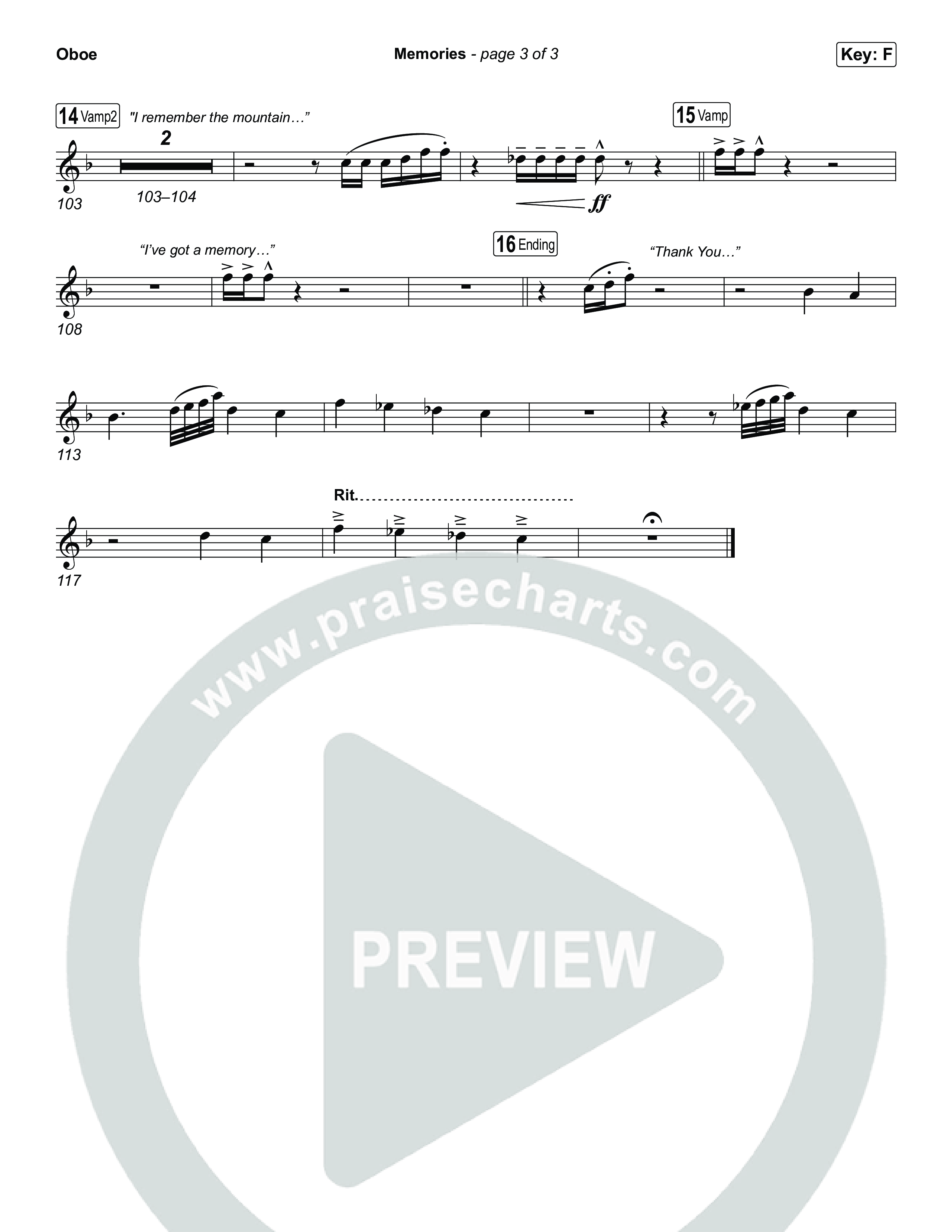 Memories Oboe (Red Worship)