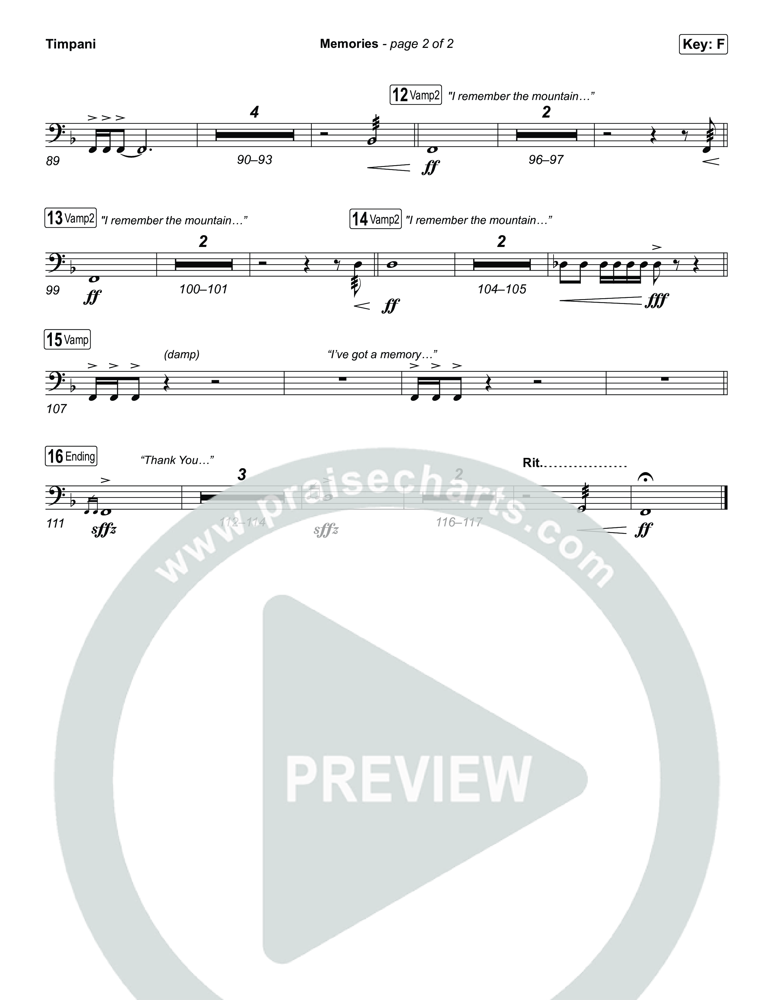 Memories Timpani (Red Worship)