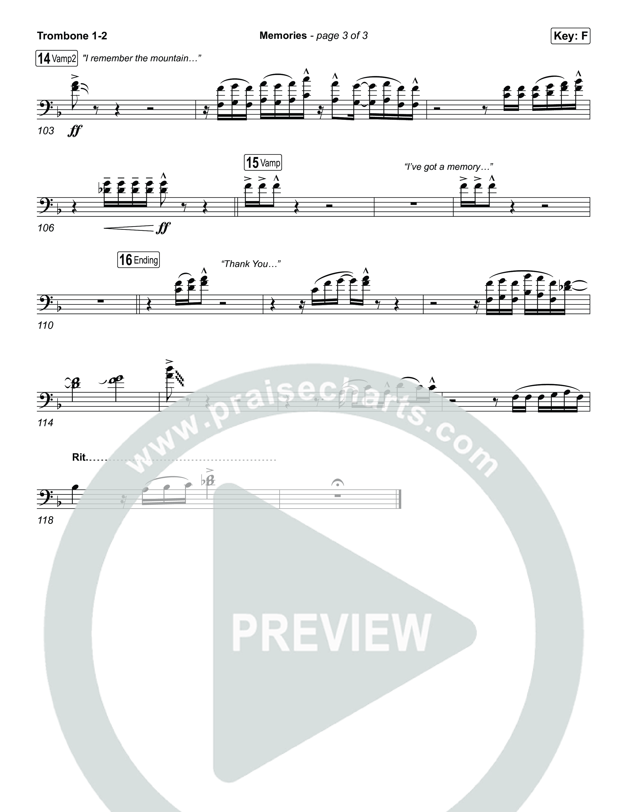 Memories Trombone 1/2 (Red Worship)
