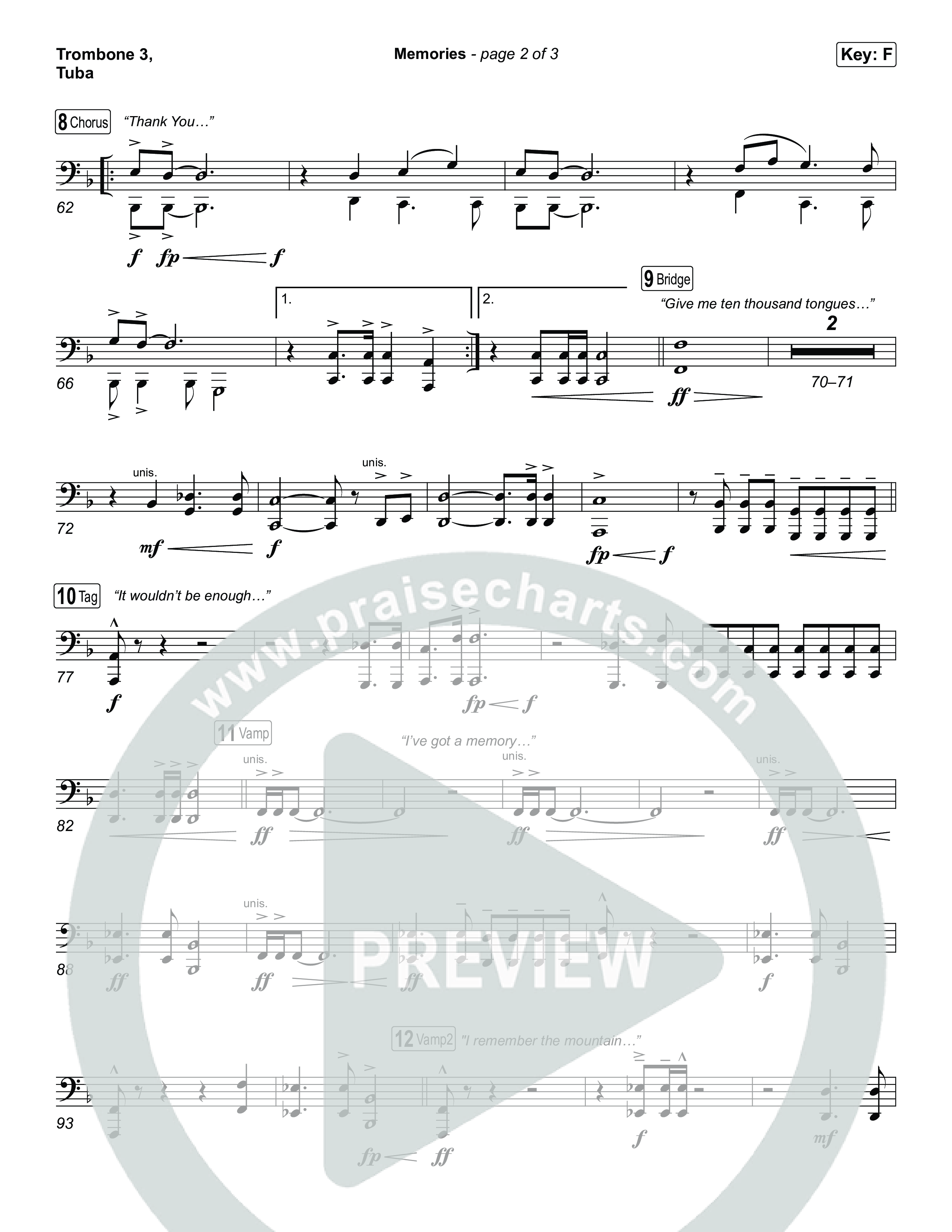 Memories Trombone 3/Tuba (Red Worship)