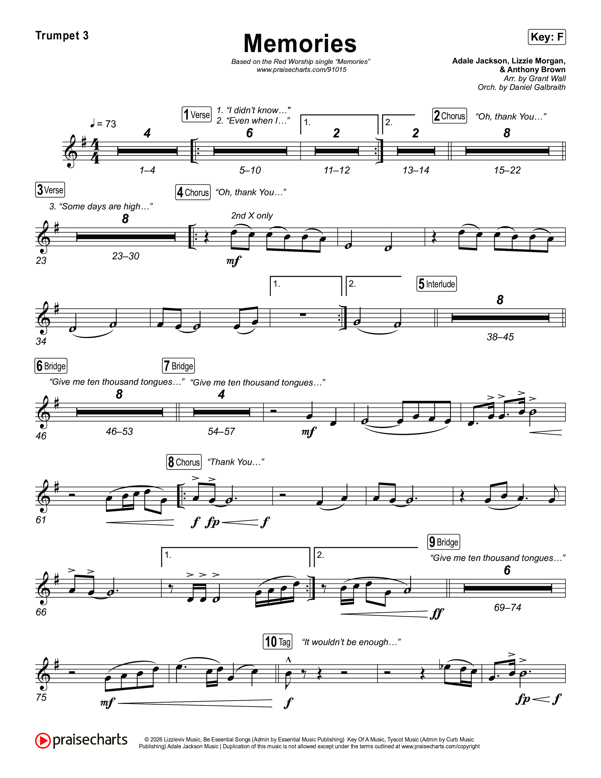 Memories Trumpet 3 (Red Worship)
