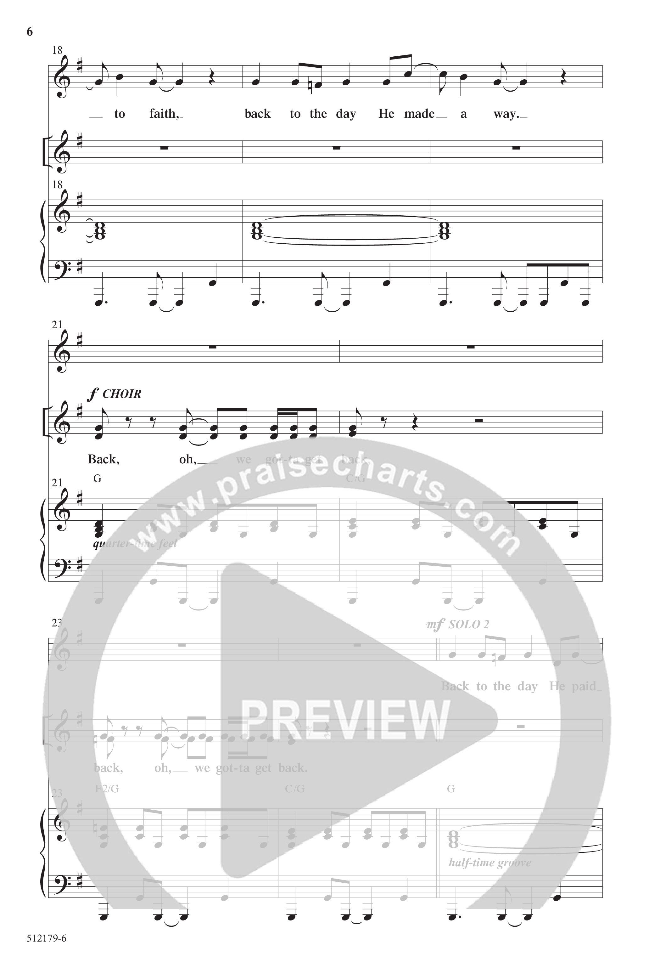 Back To The Cross (10 Song Choral Collection) Song 1 (Piano SATB) (Word Music Choral / Arr. Daniel Semsen)