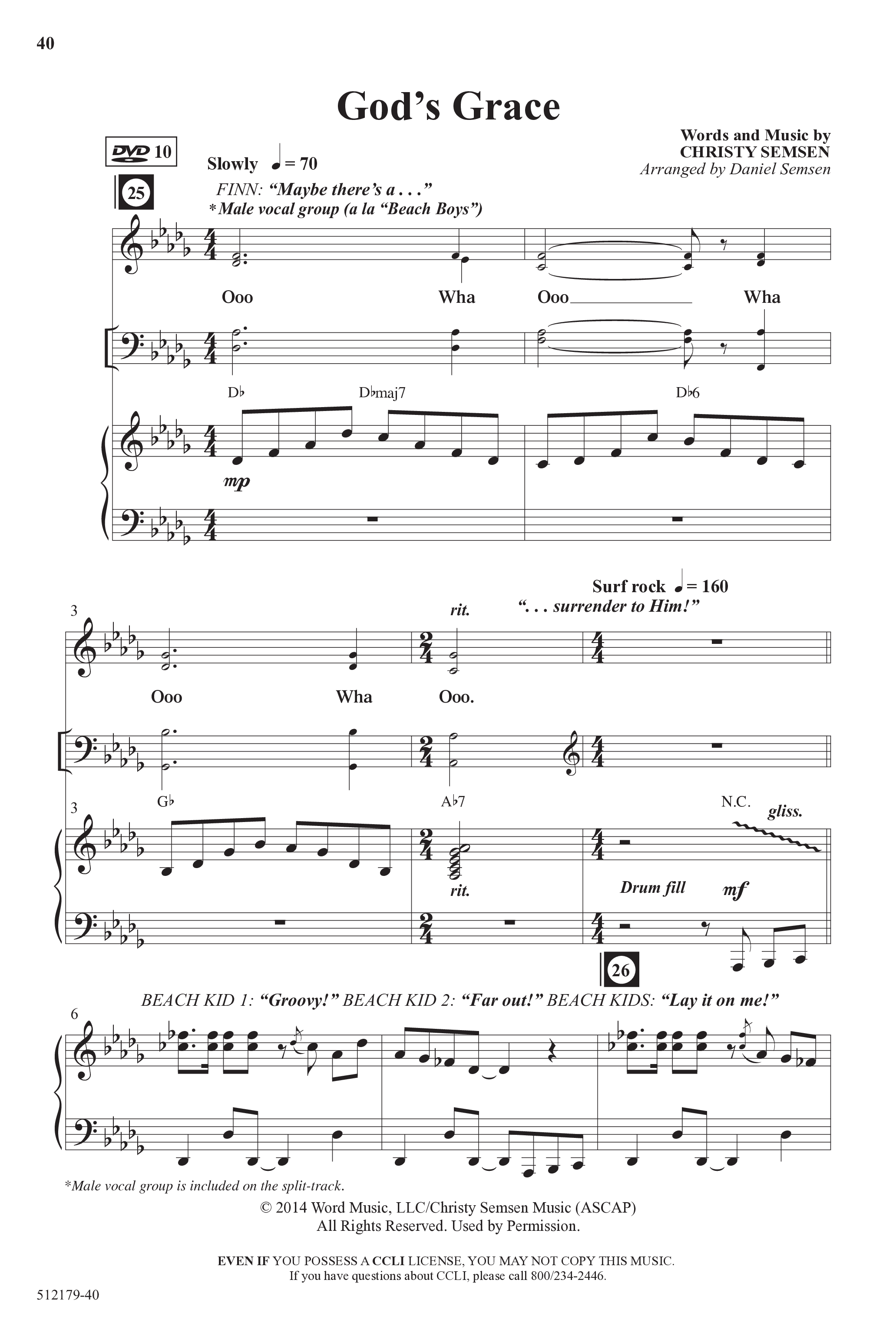 Back To The Cross (10 Song Choral Collection) Song 4 (Piano SATB) (Word Music Choral / Arr. Daniel Semsen)