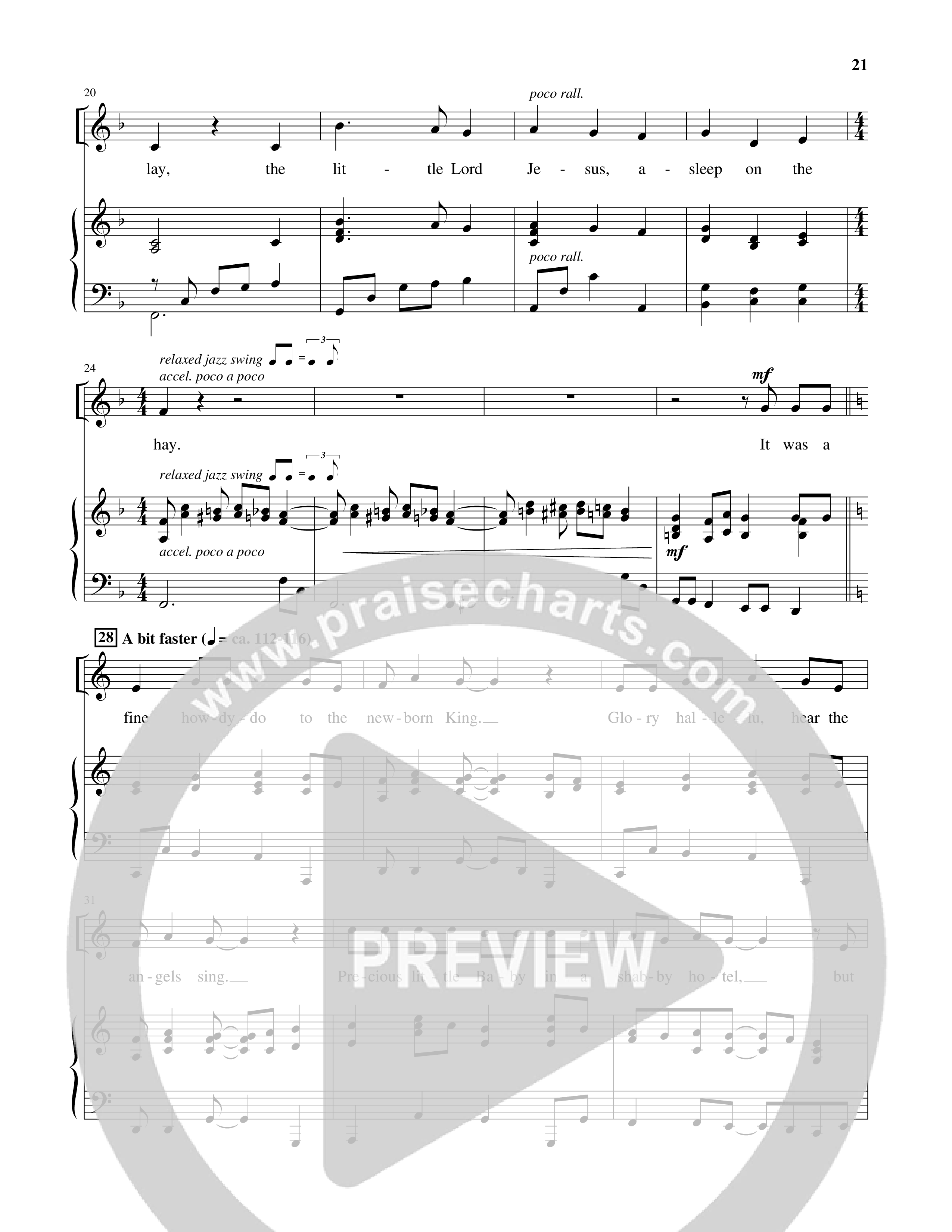 The Incredible Adam Angel (6 Song Choral Collection) Song 4 (Piano SATB) (Orch. Ted Wilson)