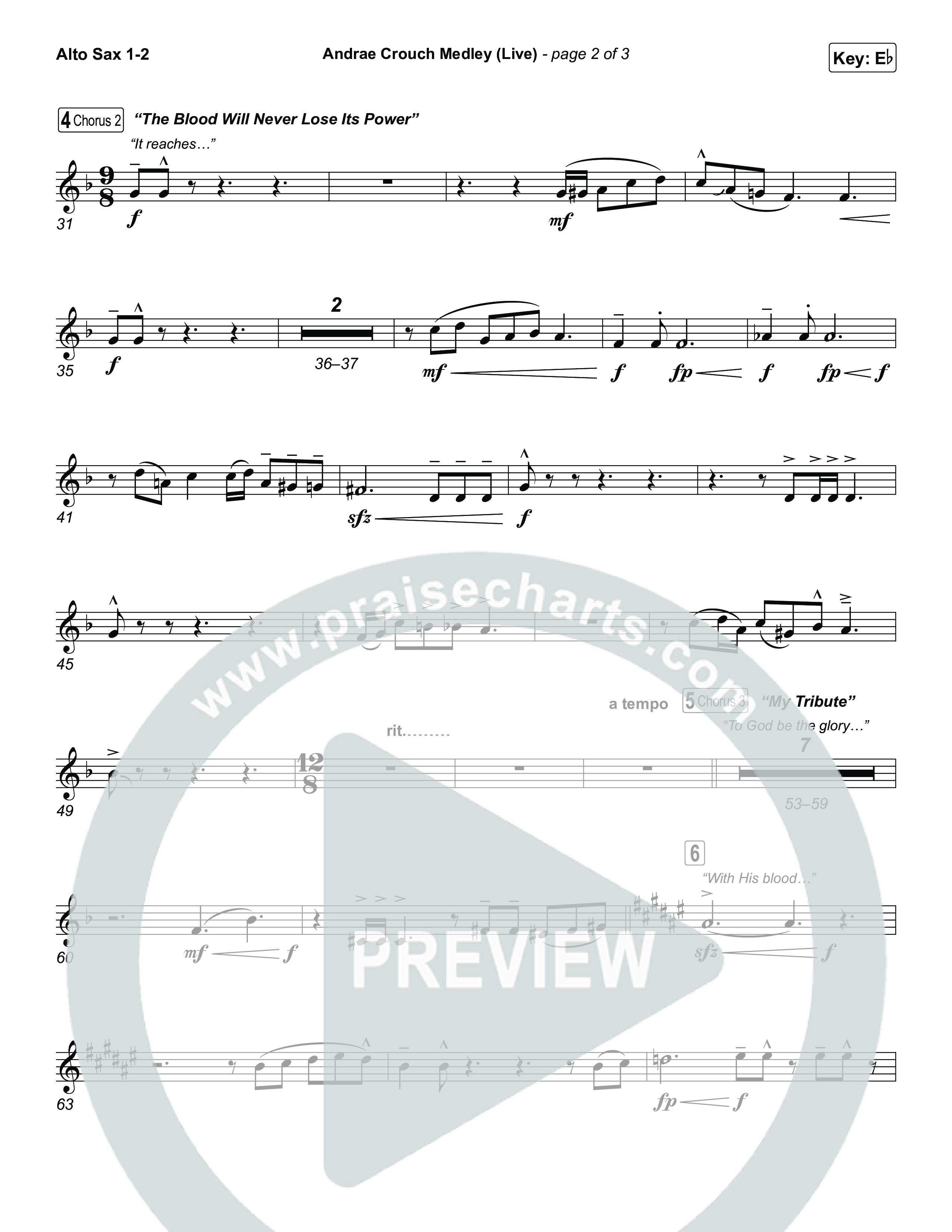 Andrae Crouch Medley (Live) Sax Pack (The Choir Room / Israel Houghton)