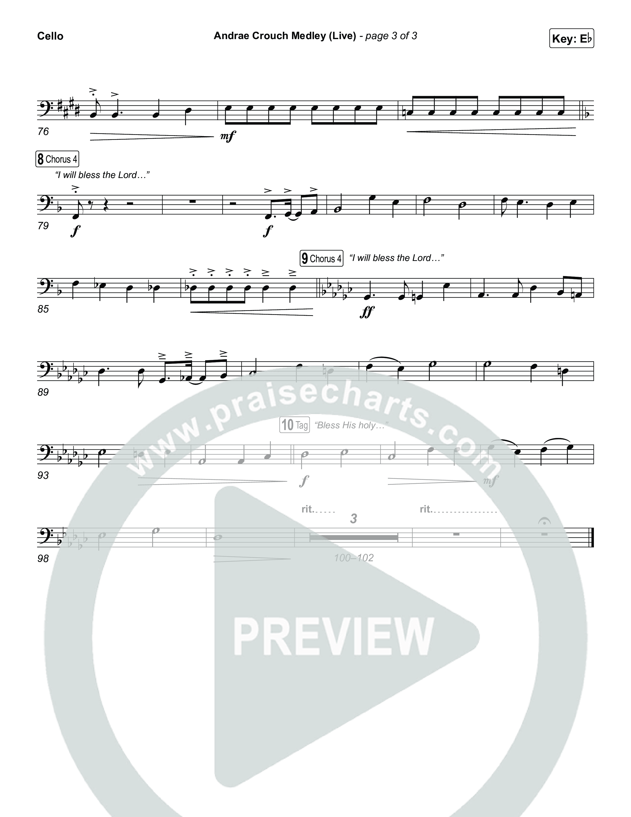 Andrae Crouch Medley (Live) Cello (The Choir Room / Israel Houghton)