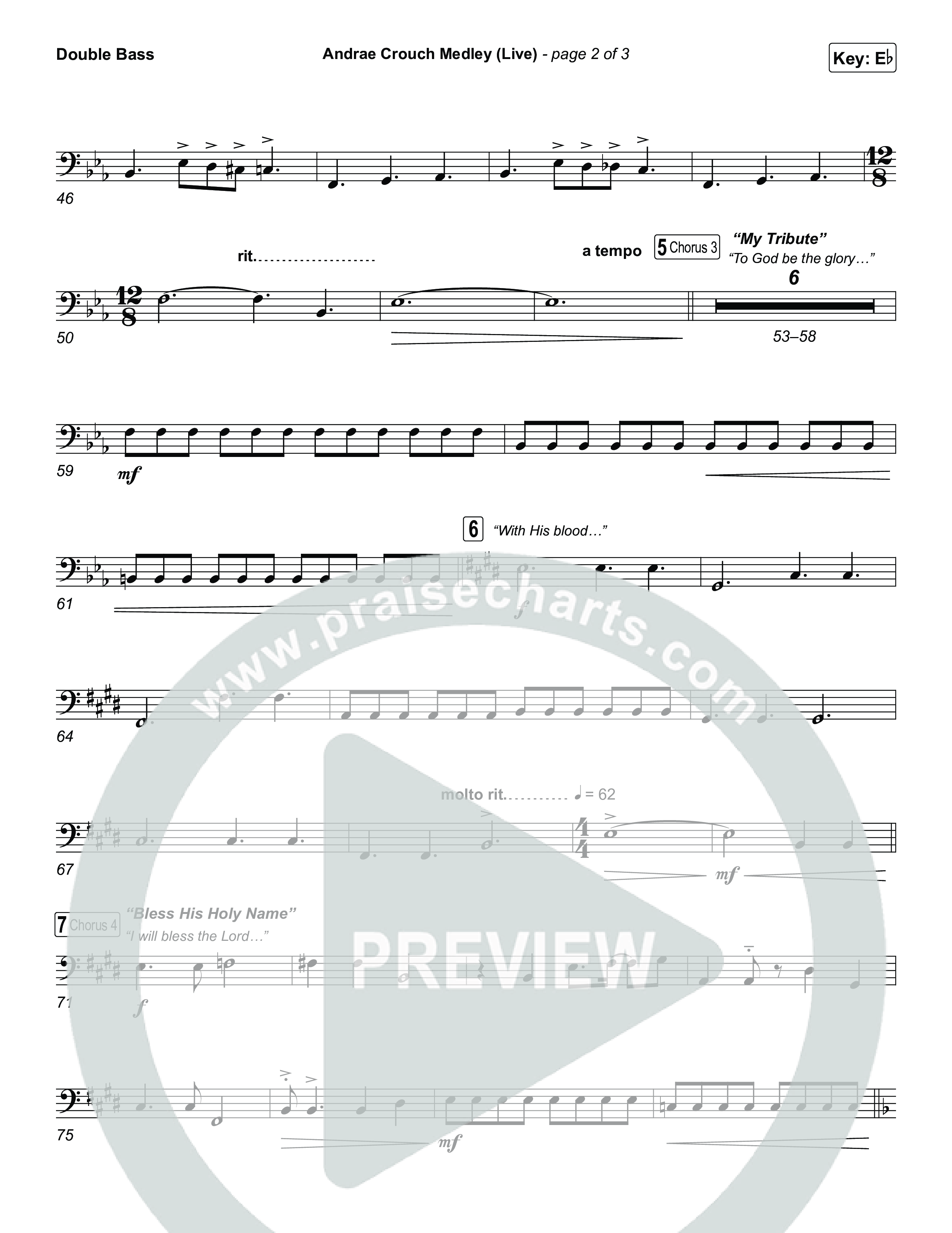 Andrae Crouch Medley (Live) String Bass (The Choir Room / Israel Houghton)
