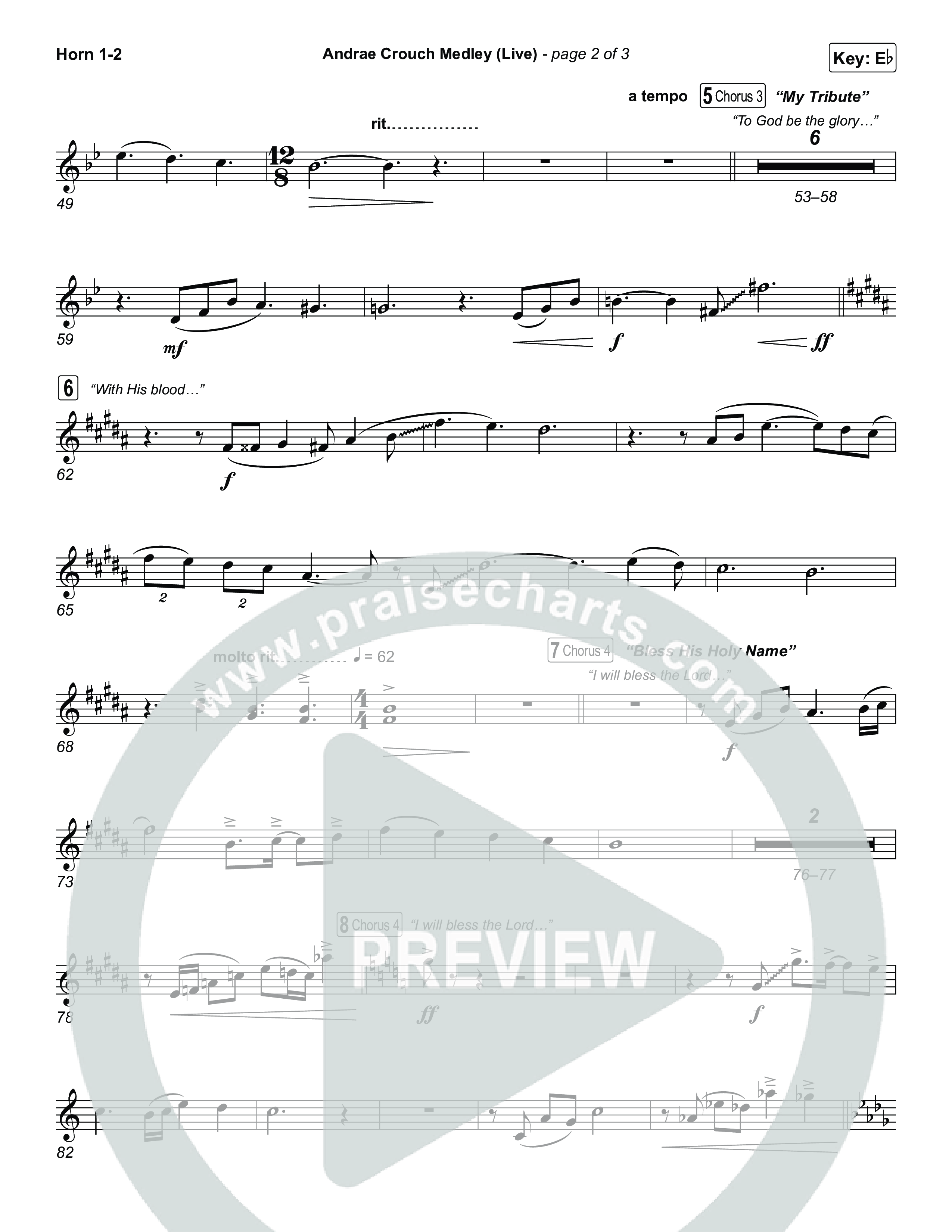 Andrae Crouch Medley (Live) Brass Pack (The Choir Room / Israel Houghton)