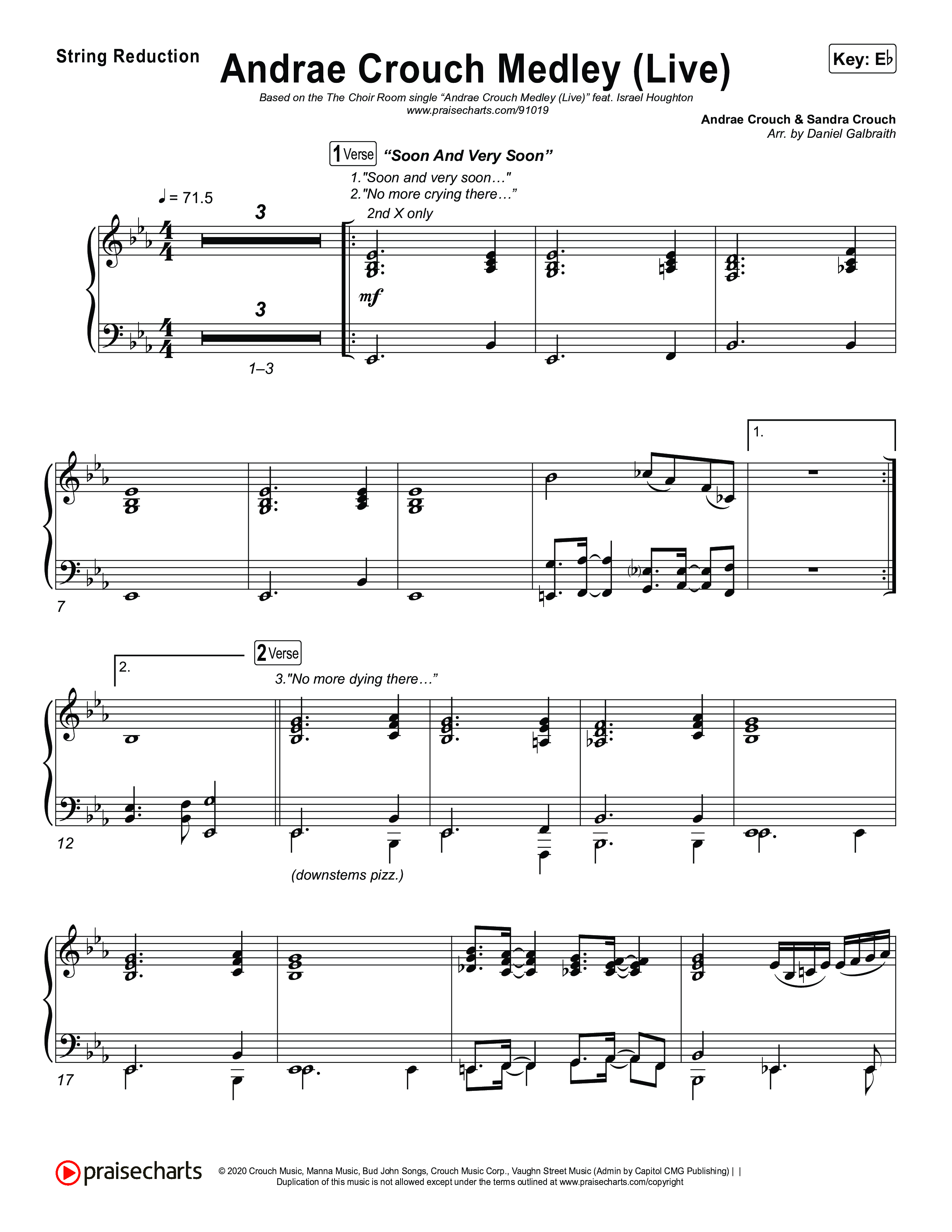 Andrae Crouch Medley (Live) String Reduction (The Choir Room / Israel Houghton)